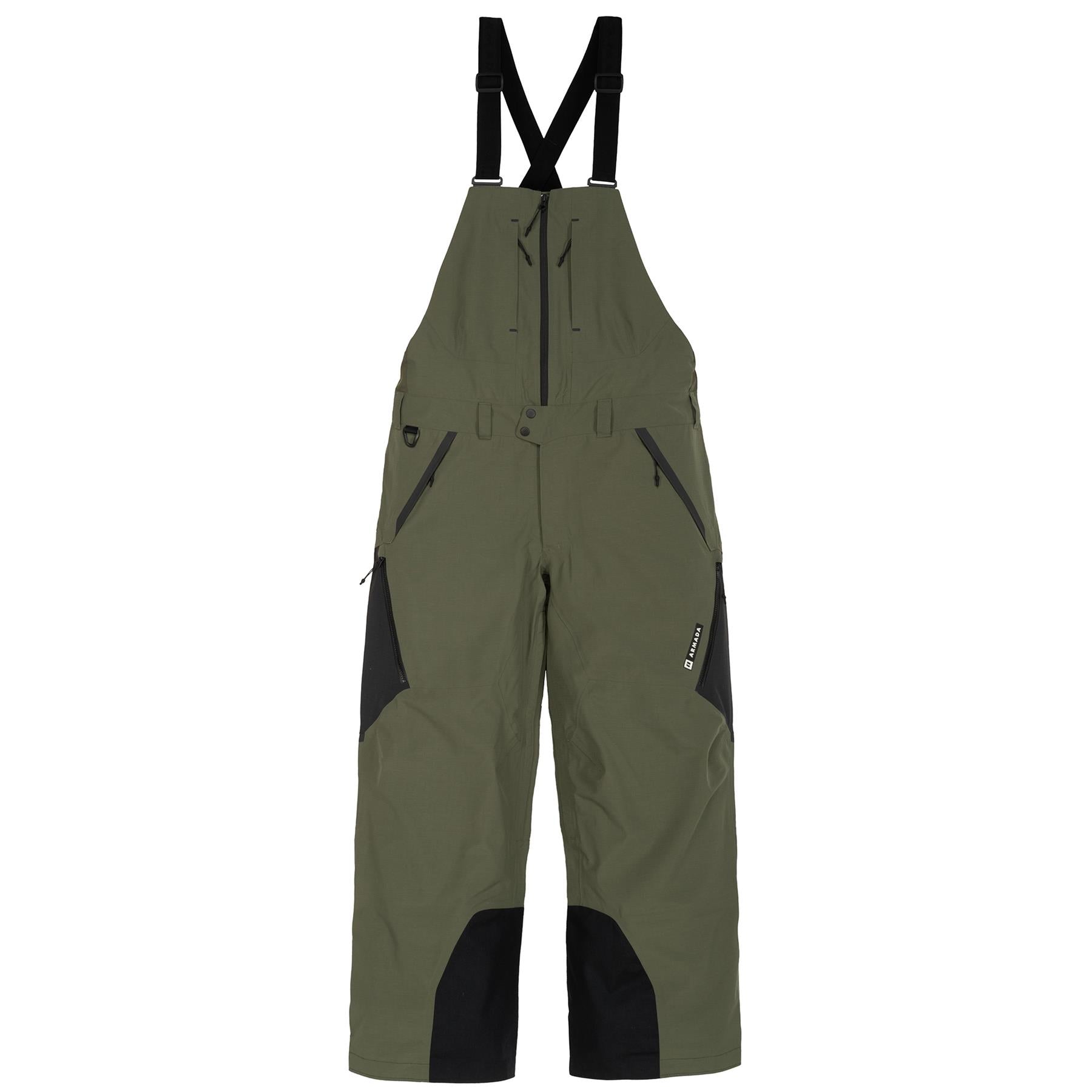 Armada Emmons 3L Mens Bib Pants Olive/Black