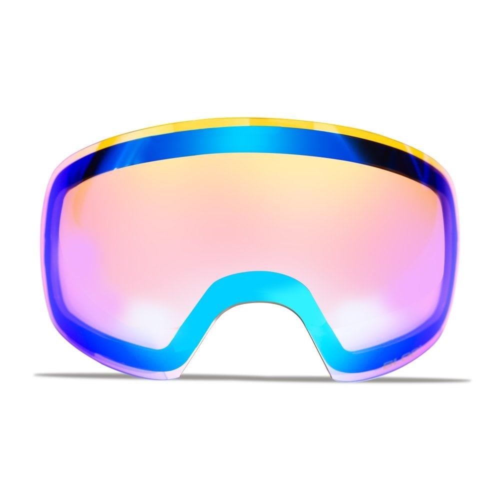 Bloc Eighty-Five Goggles Matt Black - Blue Mirror Lens + Orange Revo Blue Lenses