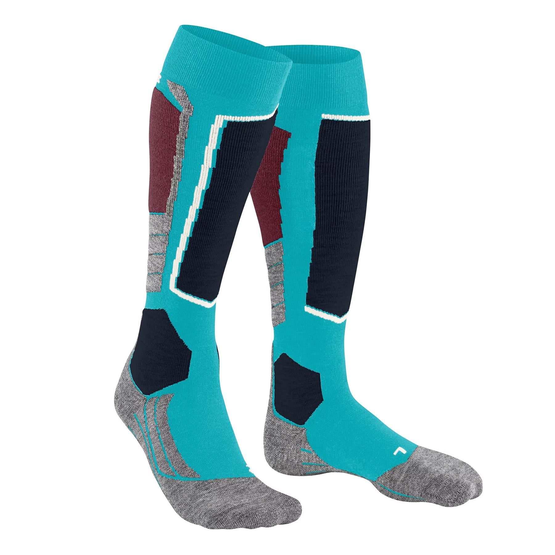 Falke SK2 Womens Ski Socks Peacock Blue