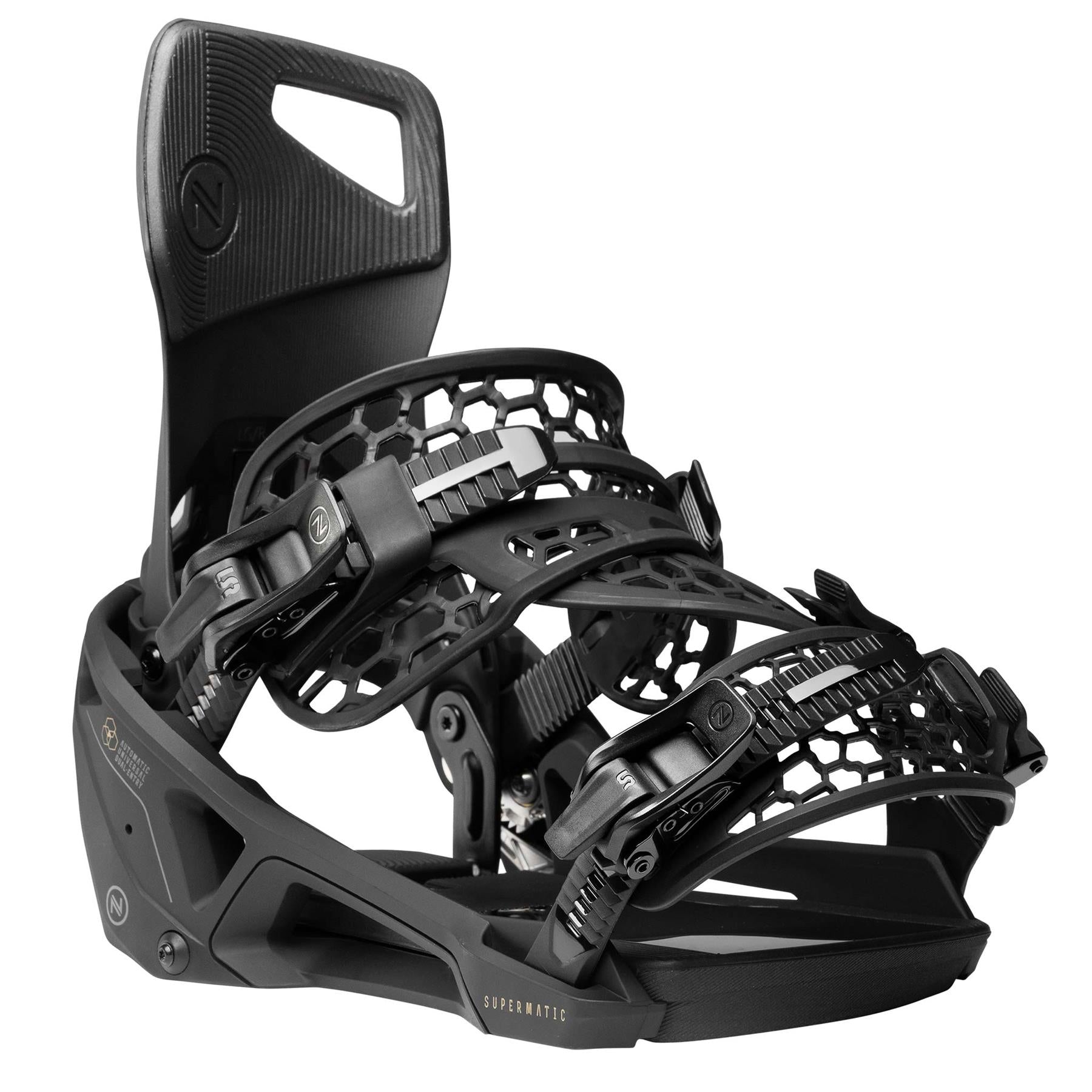 Nidecker Supermatic OG Step-In Snowboard Bindings Black 2026