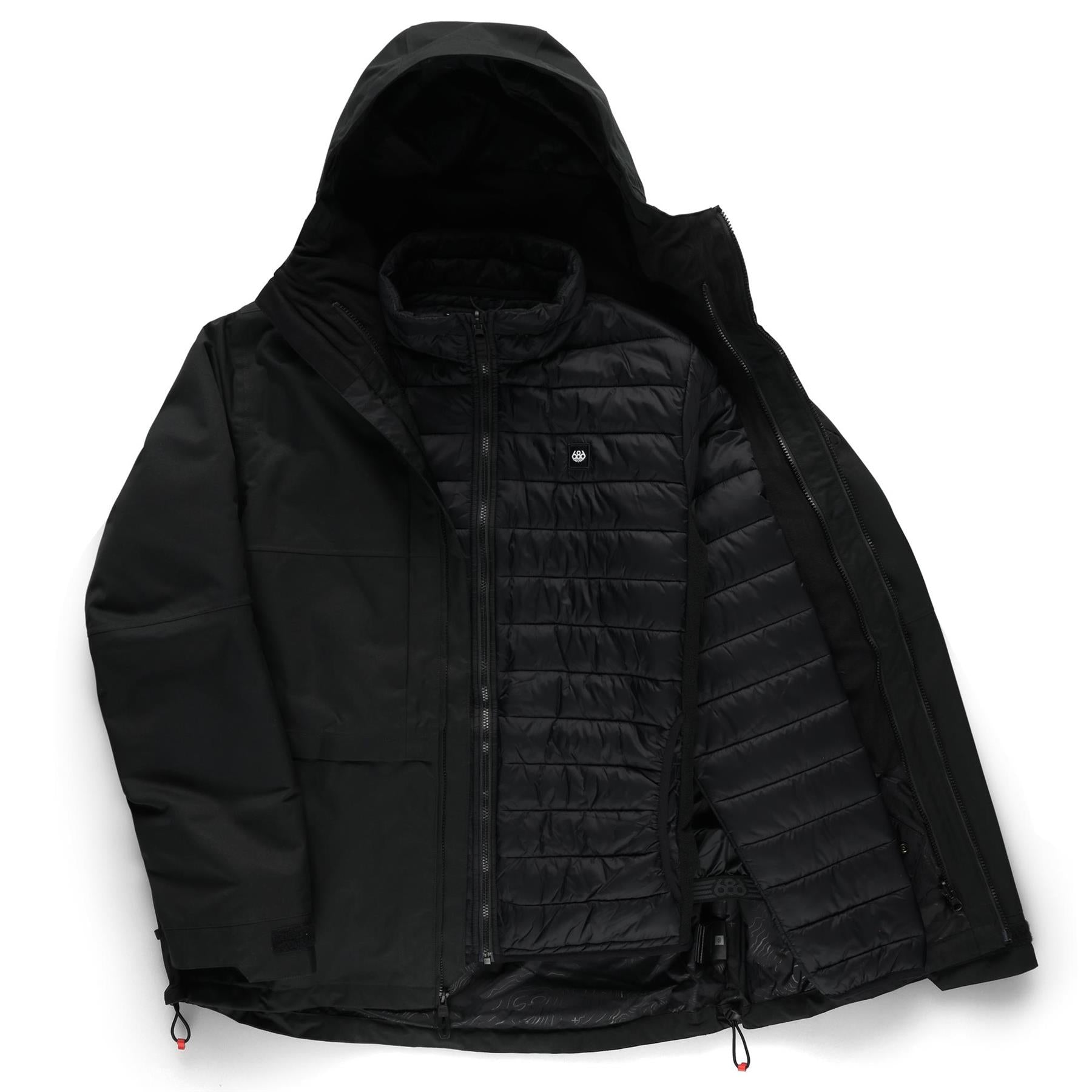 686 Mens Smarty 3-In-1 Form Jacket Black