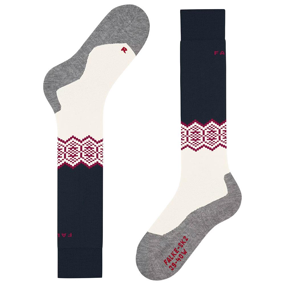 Falke SK2 Womens Ski Socks Off-White