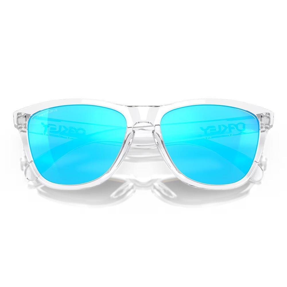 Oakley Frogskins Sunglasses Crystal Clear - Prizm Sapphire Iridium Lens