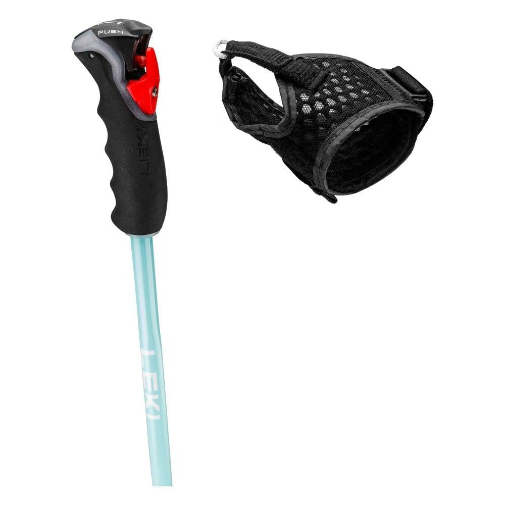 Leki Artena Airfoil 3D Womens Ski Poles Anthracite/Turquoise/White