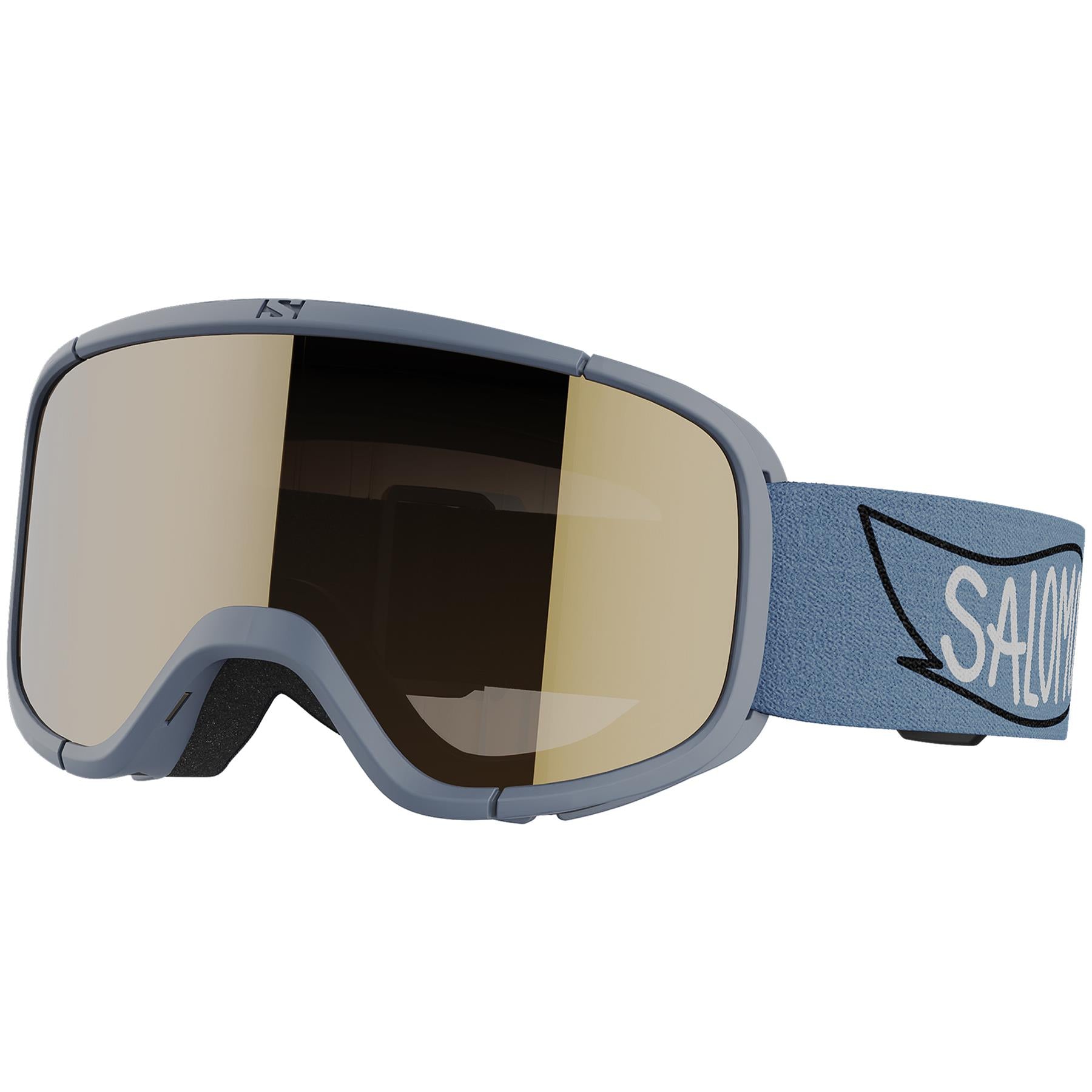 Salomon Rio Kids Goggles Smoke Blue - Gold Lens