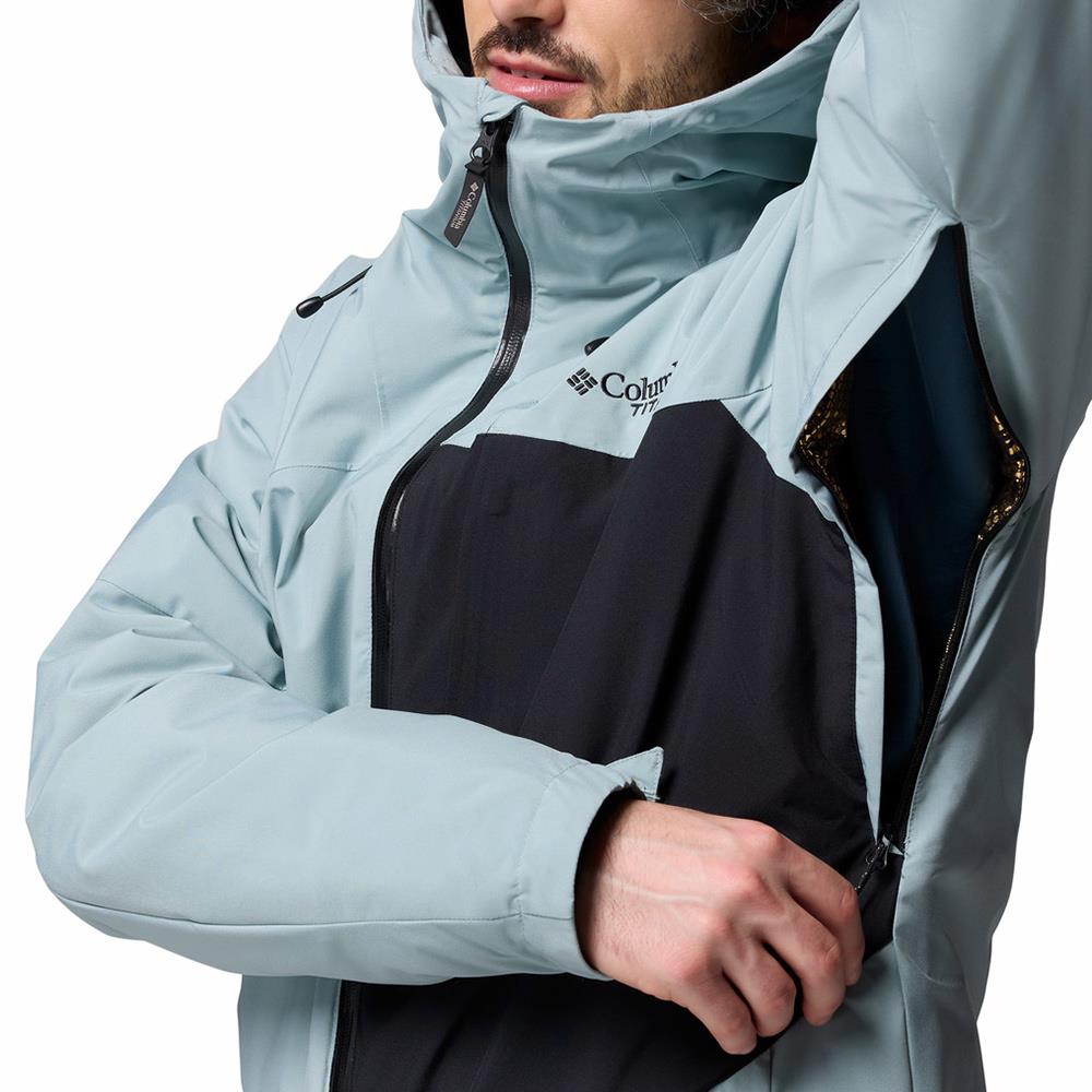 Columbia Winter District III Mens Jacket Crushed Blue / Black