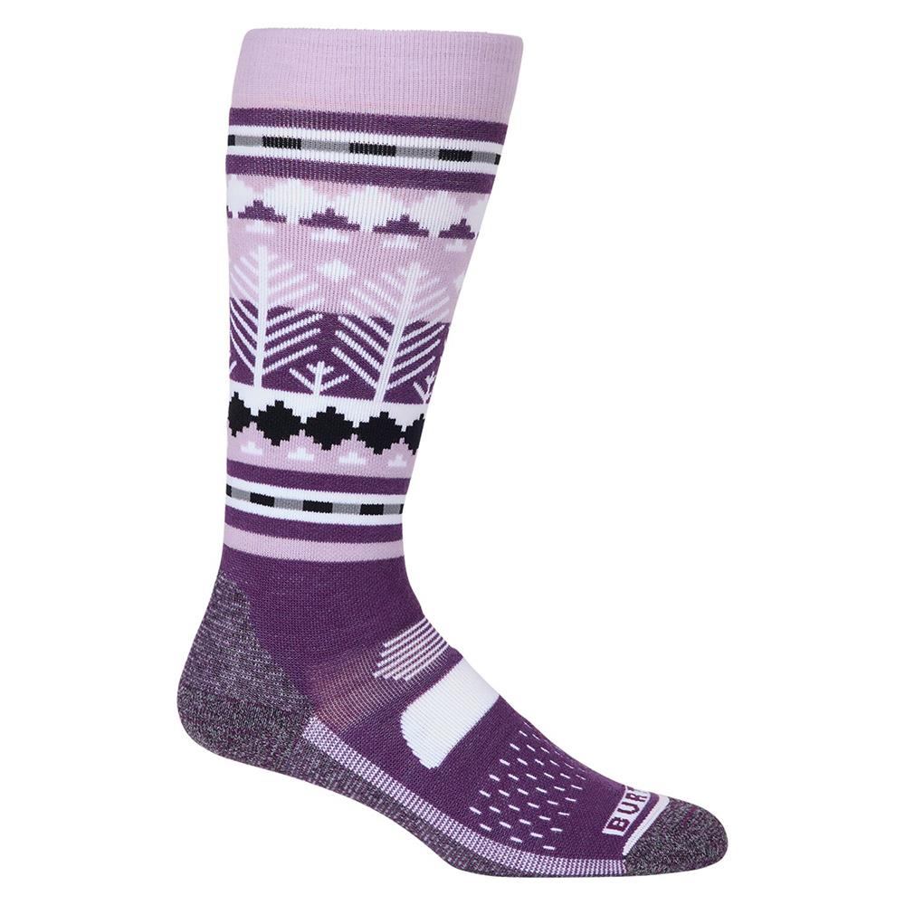 Burton Performance Midweight Womens Socks Snowy Pines