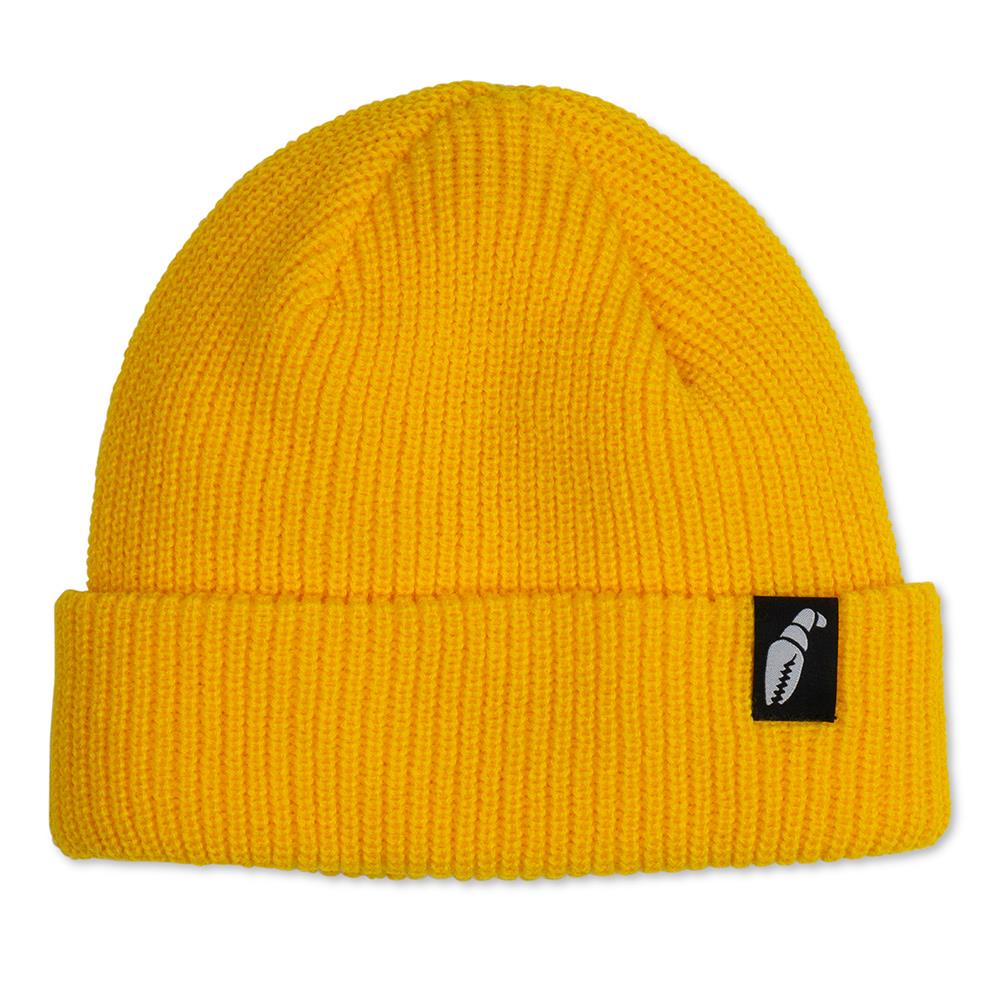 Crab Grab Claw Label Beanie Vintage Yellow