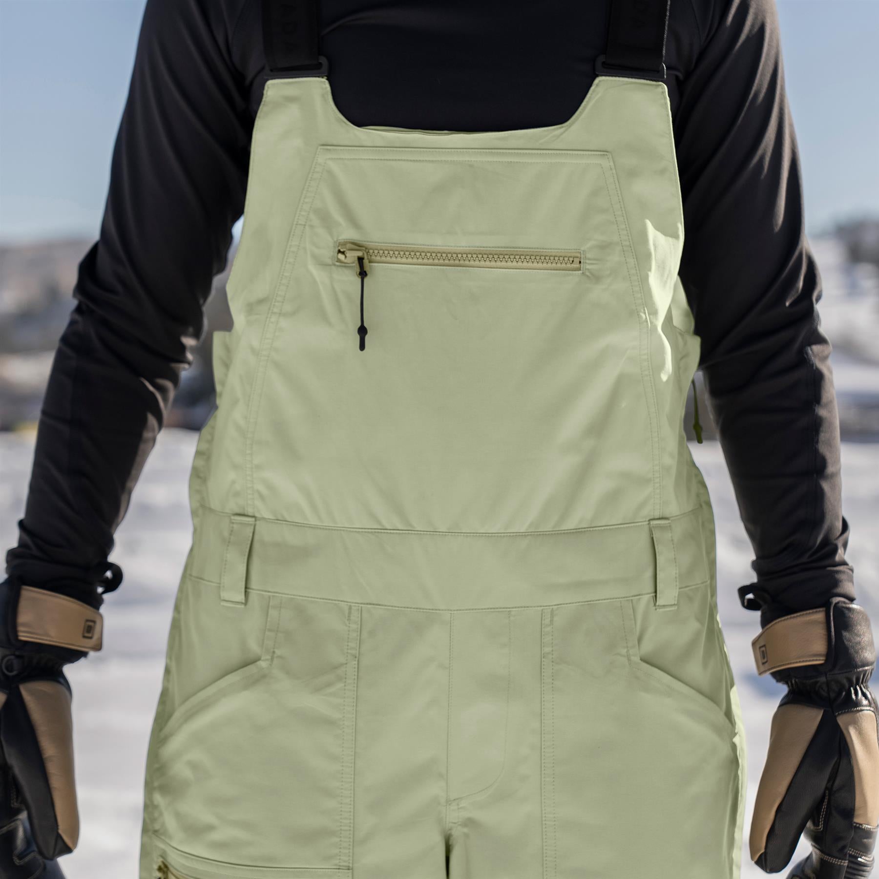 Armada Talyah 2L Womens Cargo Bib Pants Macha/Black