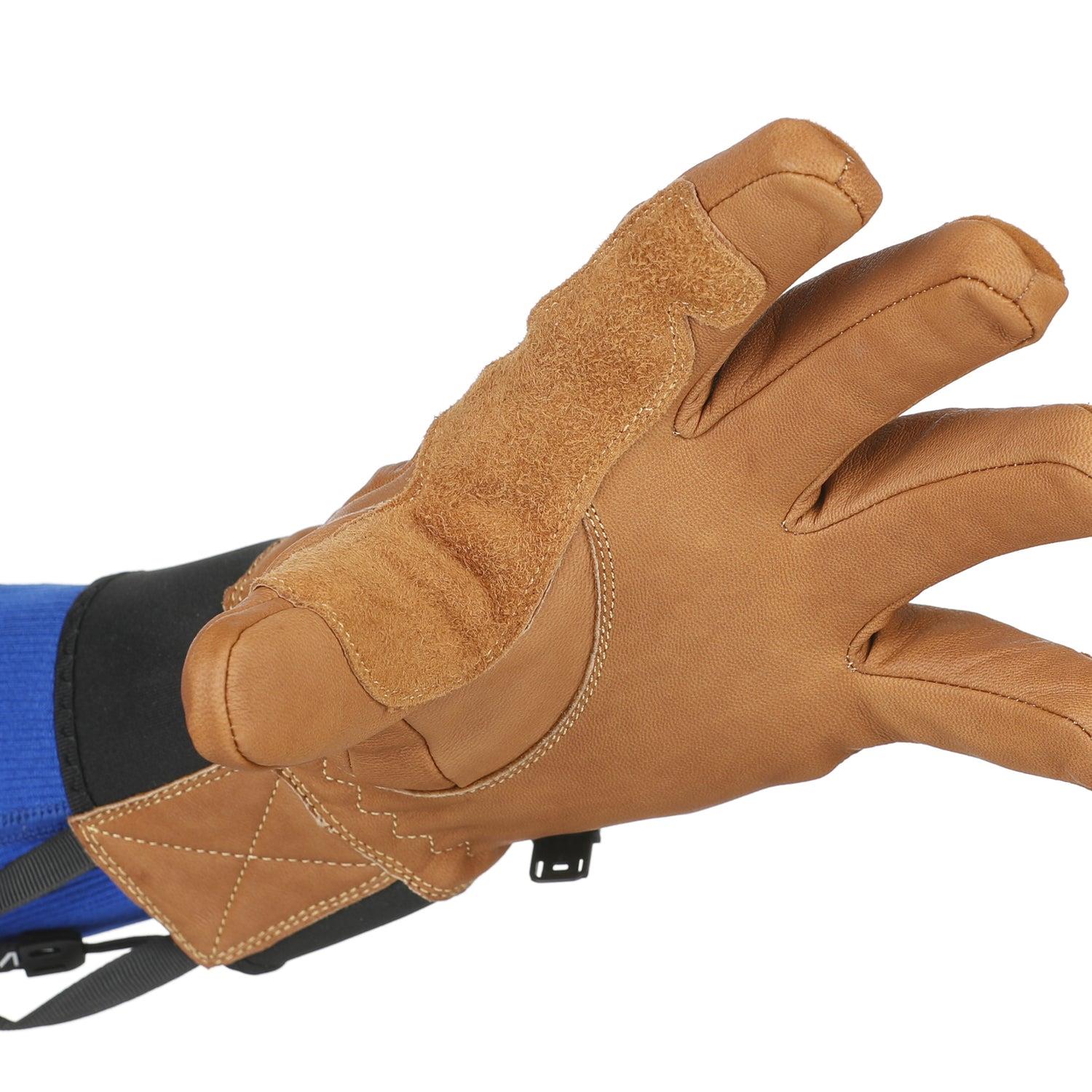 Level Shaman Mens Leather Gloves Brown