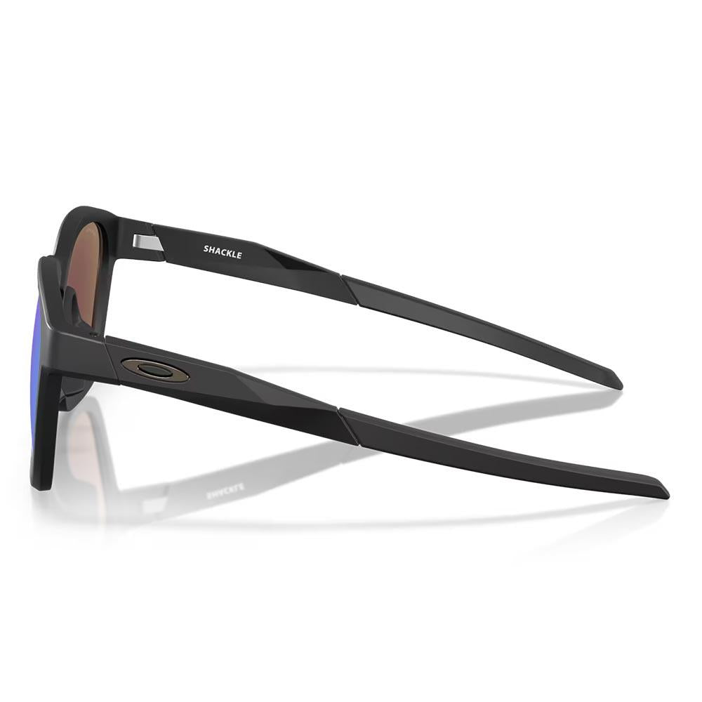 Oakley Shackle Sunglasses Matte Black - Prizm Sapphire Lens