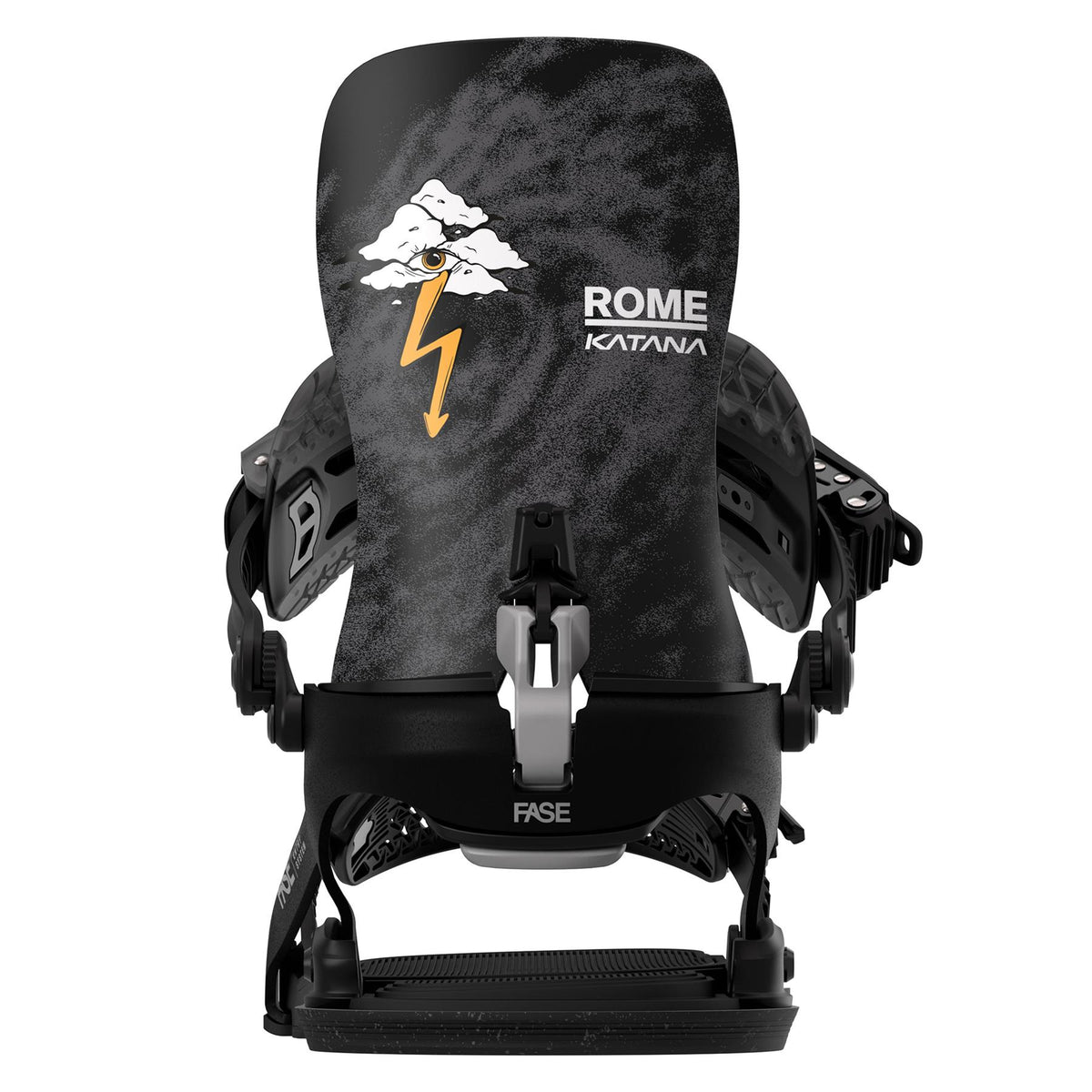 Rome Katana AsymWrap Fase Pro Mens Snowboard Bindings Black 2027