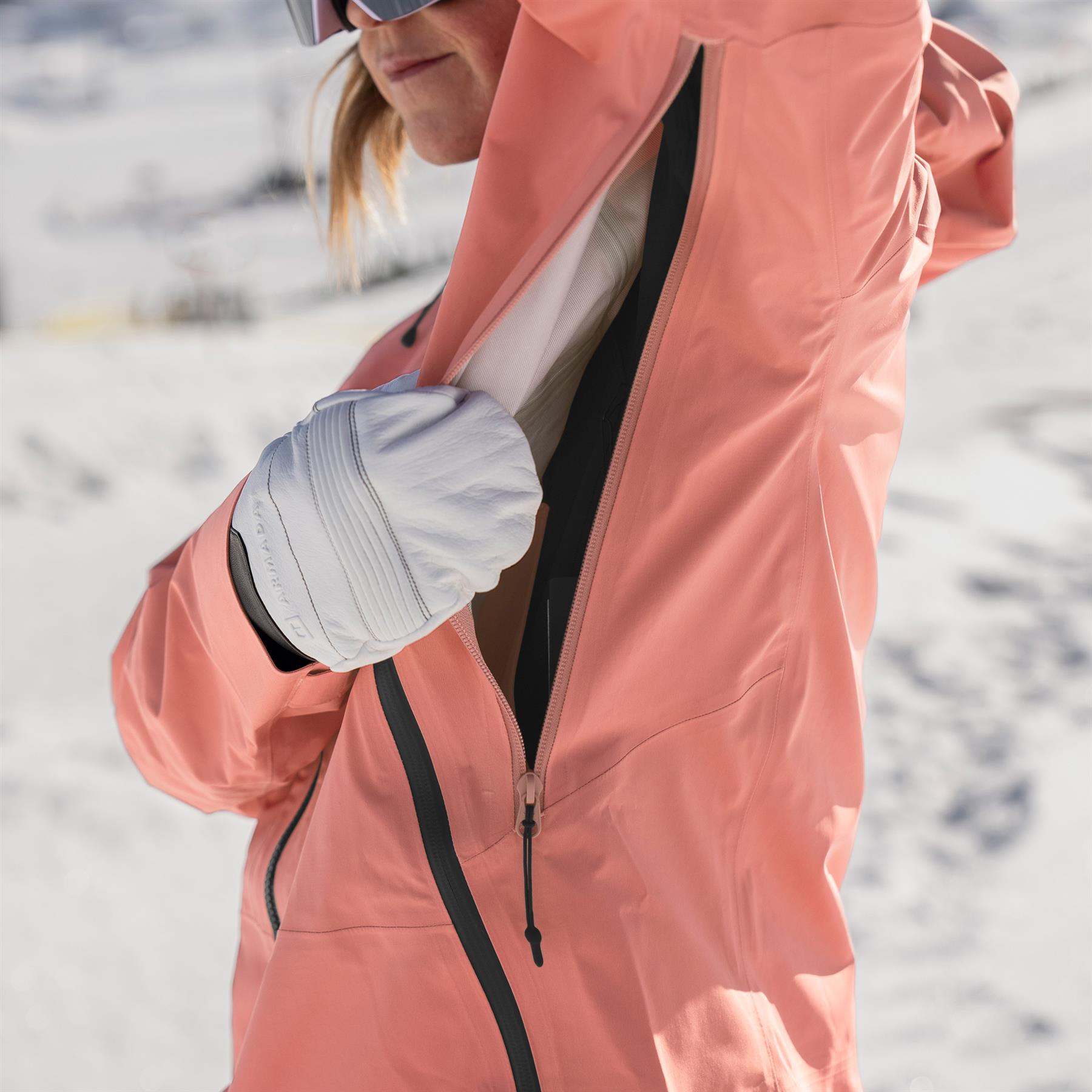 Armada Pavara 3L Womens Jacket Faded Rose