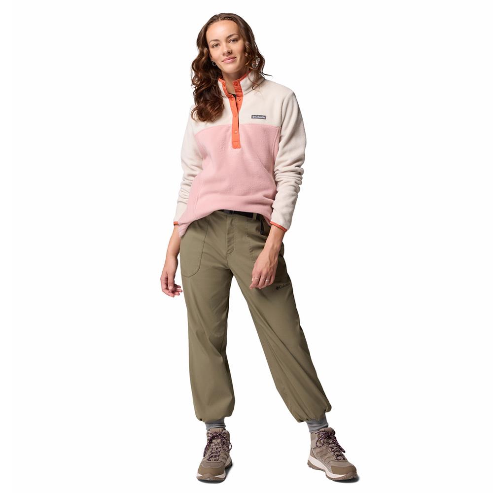 Columbia Benton Springs II 1/2 Snap PO Womens Fleece Eraser Pink / Dark Stone / Tuscan