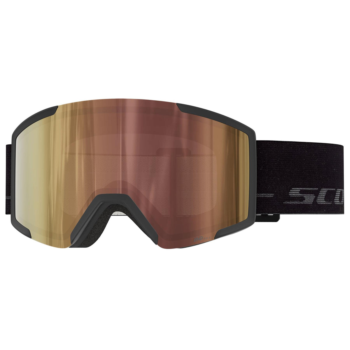 Scott Shield LS Goggles Black / Fog Grey - AMP LS Cinnamon Chrome Lens
