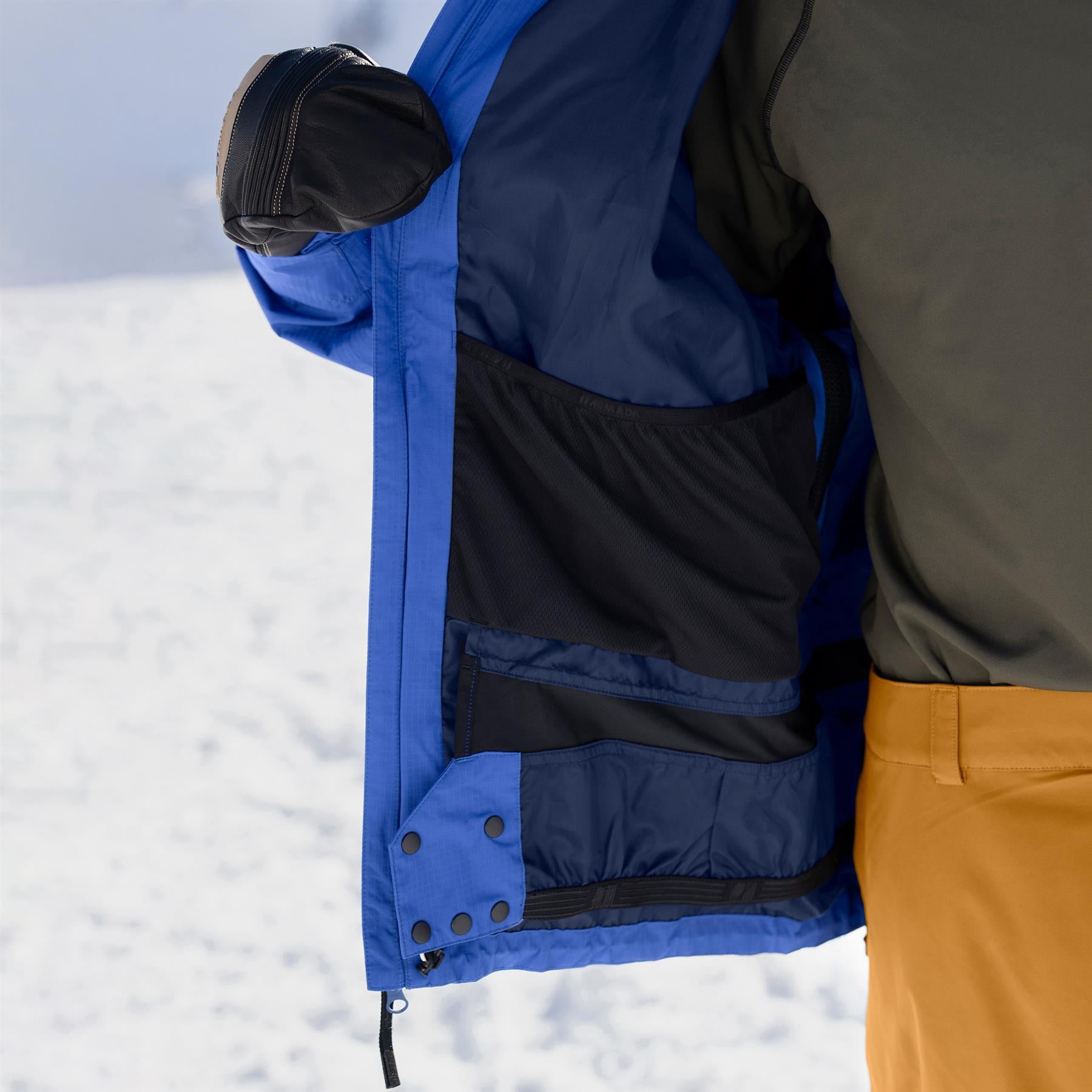 Armada Ansel 2L Mens Shell Jacket Dazzler/Navy