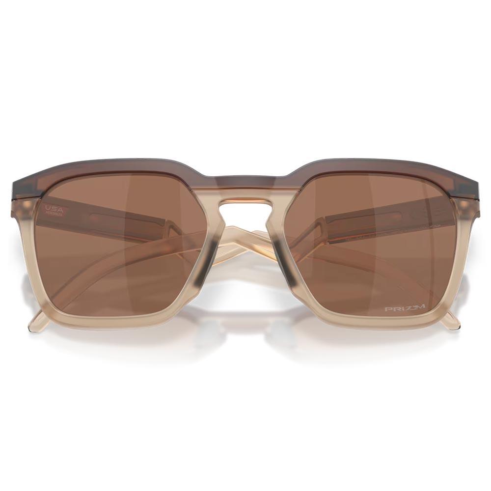 Oakley HSTN SQ Sunglasses Matte Rootbeer - Prizm Tungsten Lens