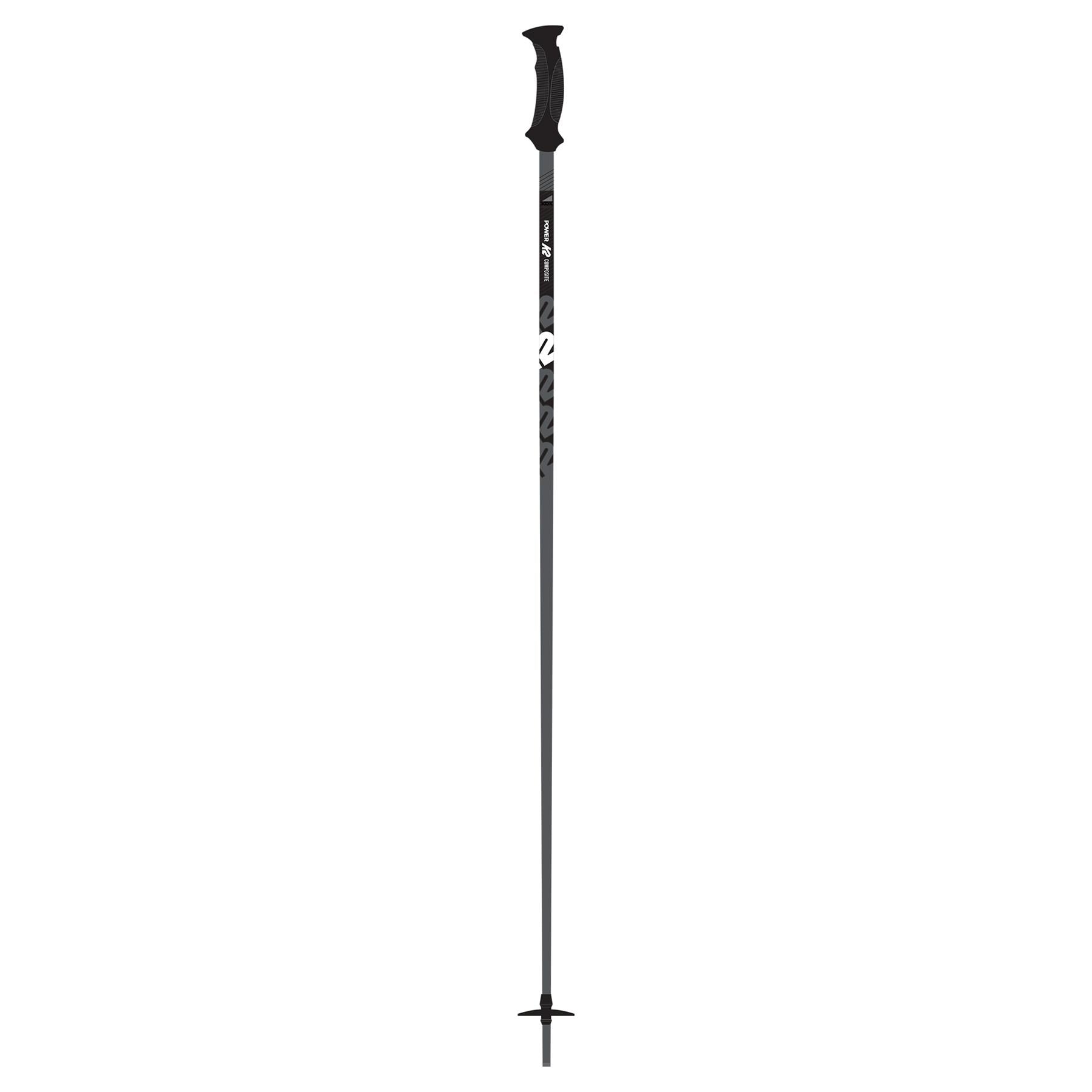 K2 Power Composite Ski Poles Gunmetal