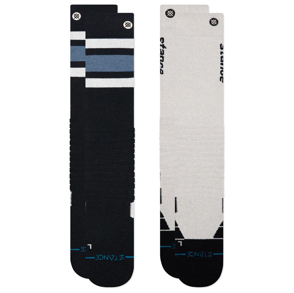 Stance Speed Mid Poly Ski & Snowboard Socks Black - 2 Pack