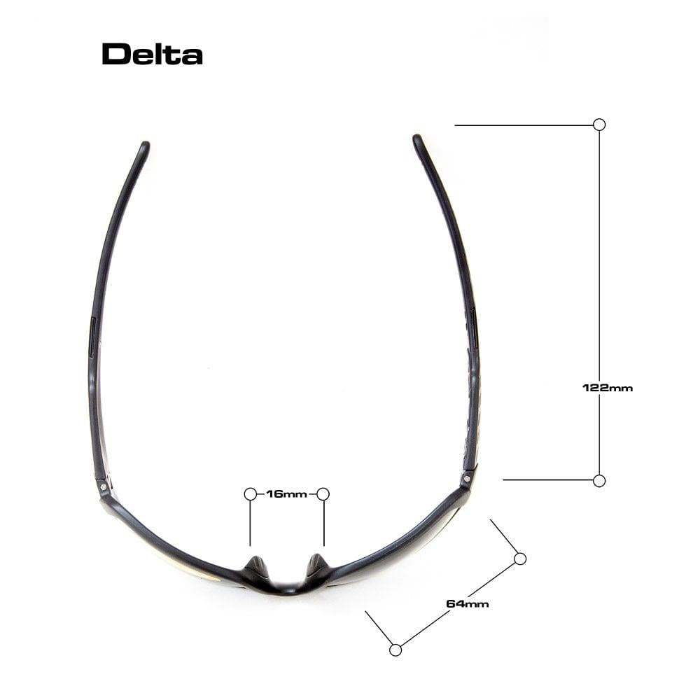 Bloc Delta Sunglasses Matt Black - Polarised Grey Lens