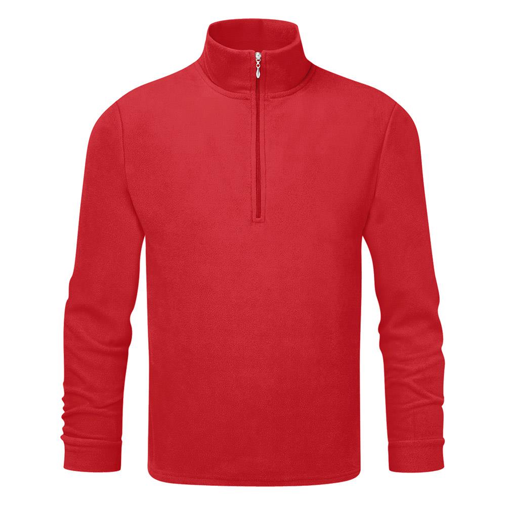 Manbi Mens 1/4 Zip Microfleece True Red
