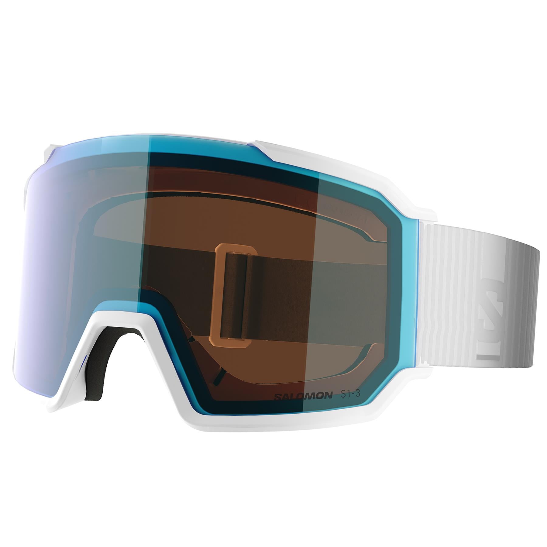 Salomon S/View 3 Photo Goggles White - Photo Blue Lens
