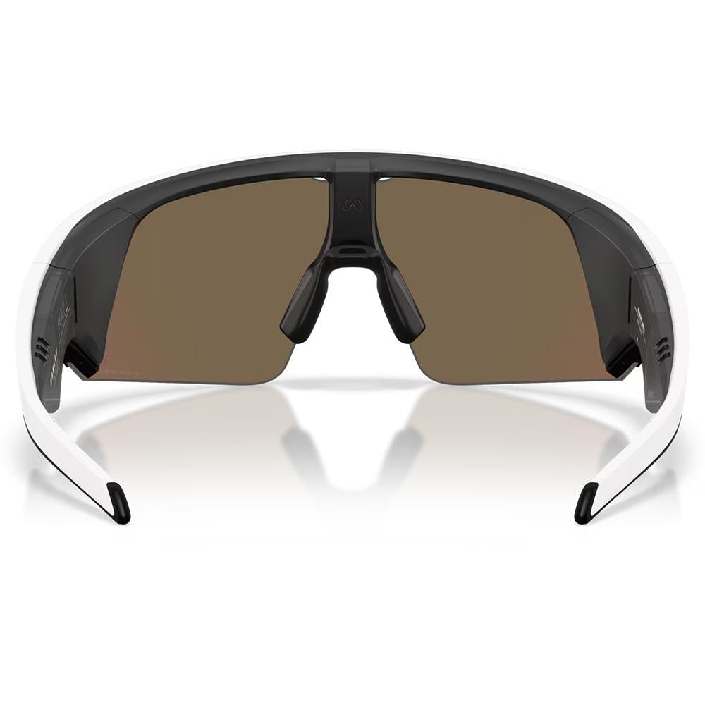 Oakley Meta Vanguard AI Sunglasses White - Prizm Rose Gold Lenses