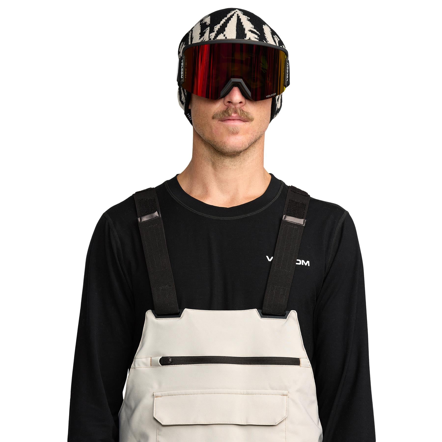 Volcom Roan Bib Overall Mens Pants Stone