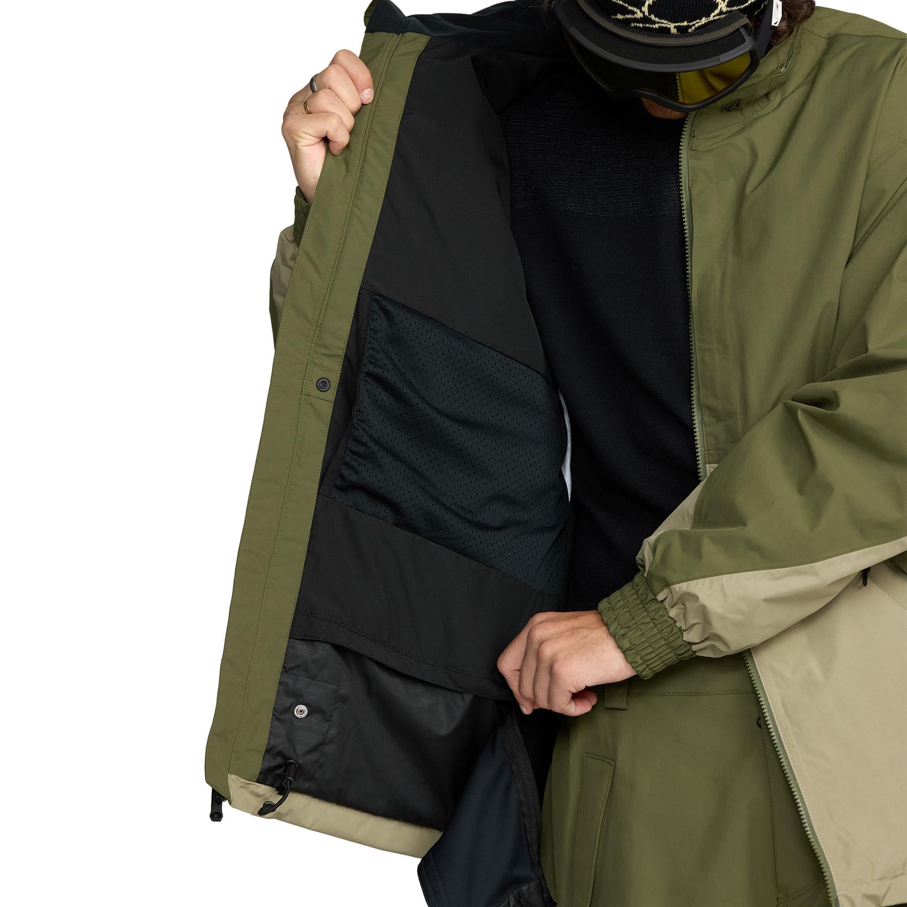 Volcom Longo GORE-TEX Mens Jacket Dark Olive