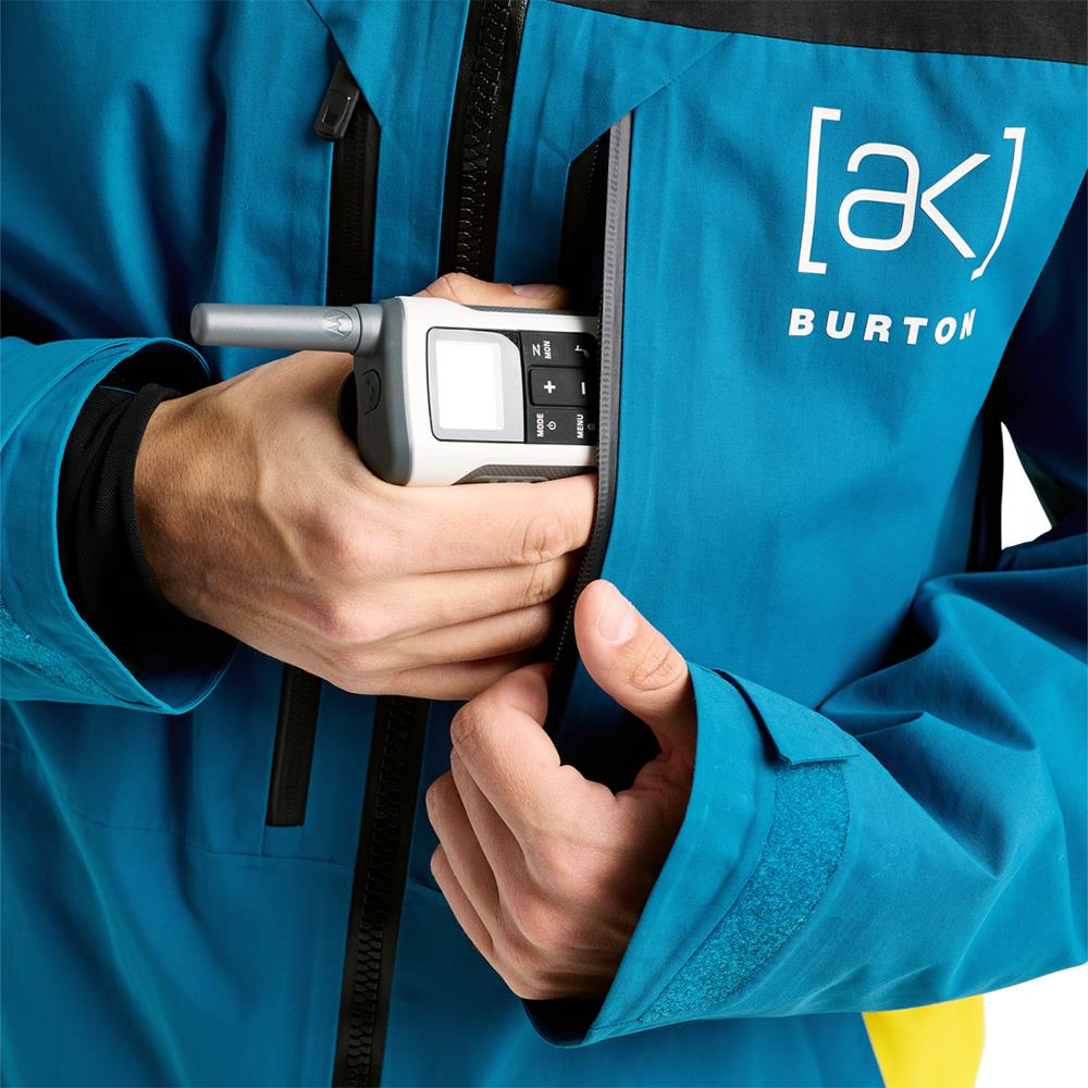 Burton [ak] Swash GORE-TEX 2L Mens Jacket True Black/Blue Teal/Atomic Yellow