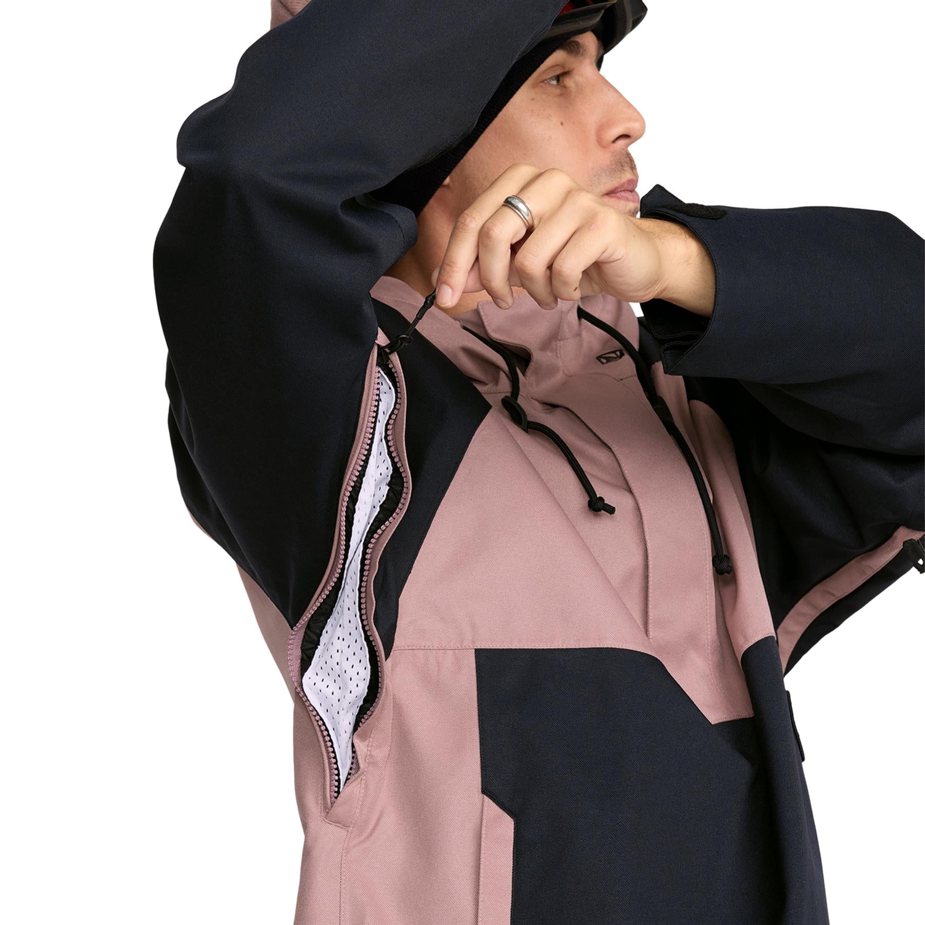 Volcom Hossegor 20K Pullover Mens Jacket Mauve