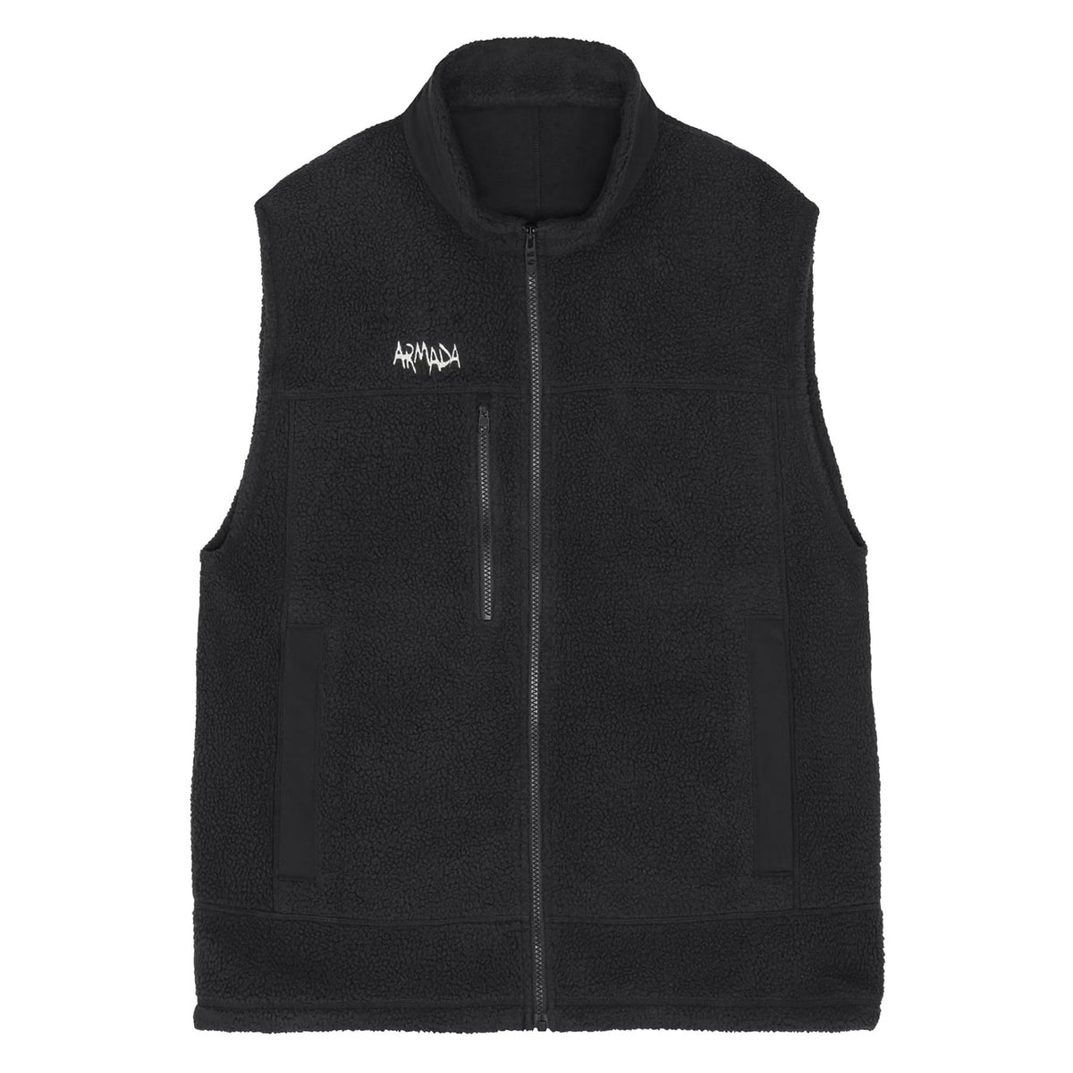 Armada Klatch Unisex Fleece Vest Black