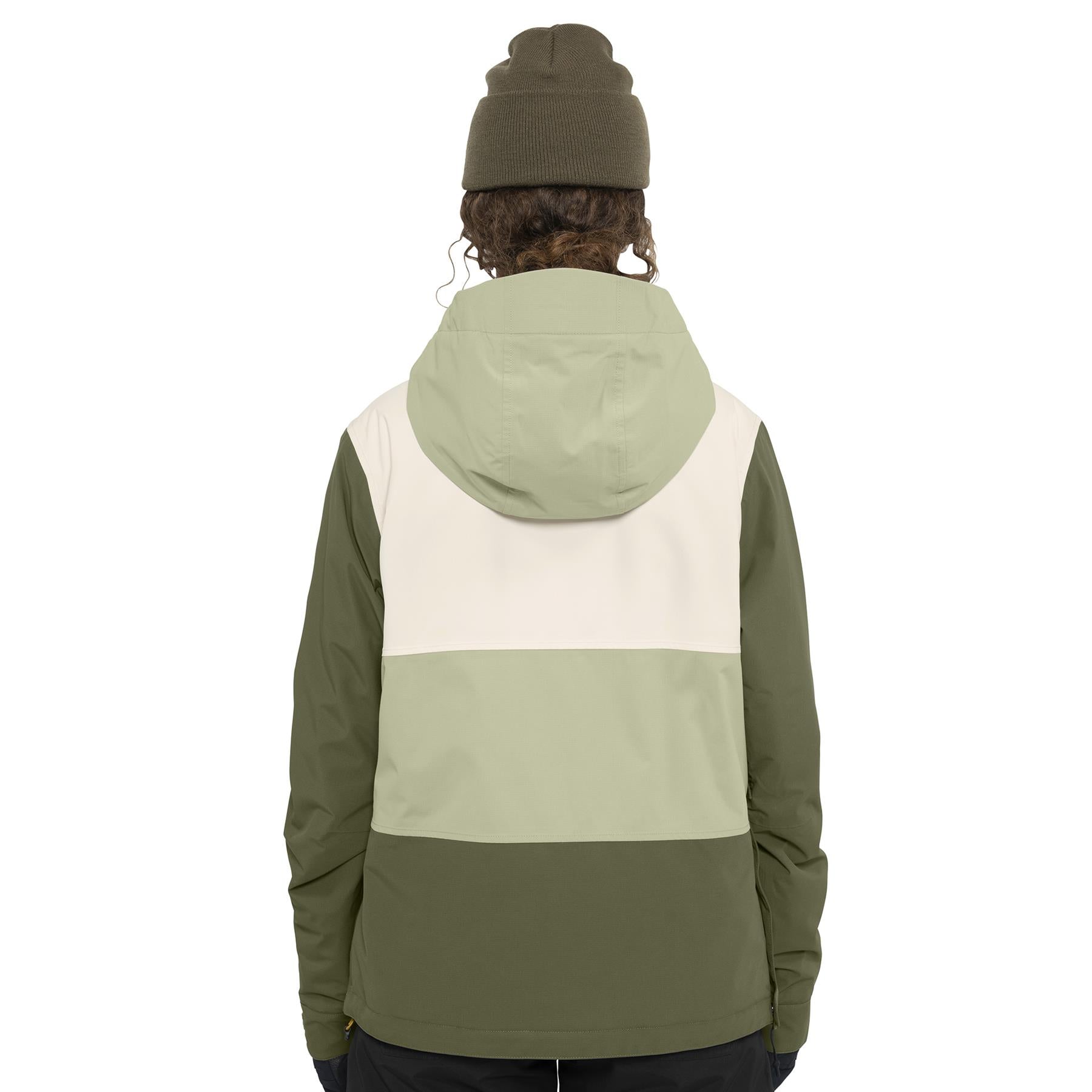 Armada Rosalie 2L Womens Insulated Anorak Jacket Macha/Olive