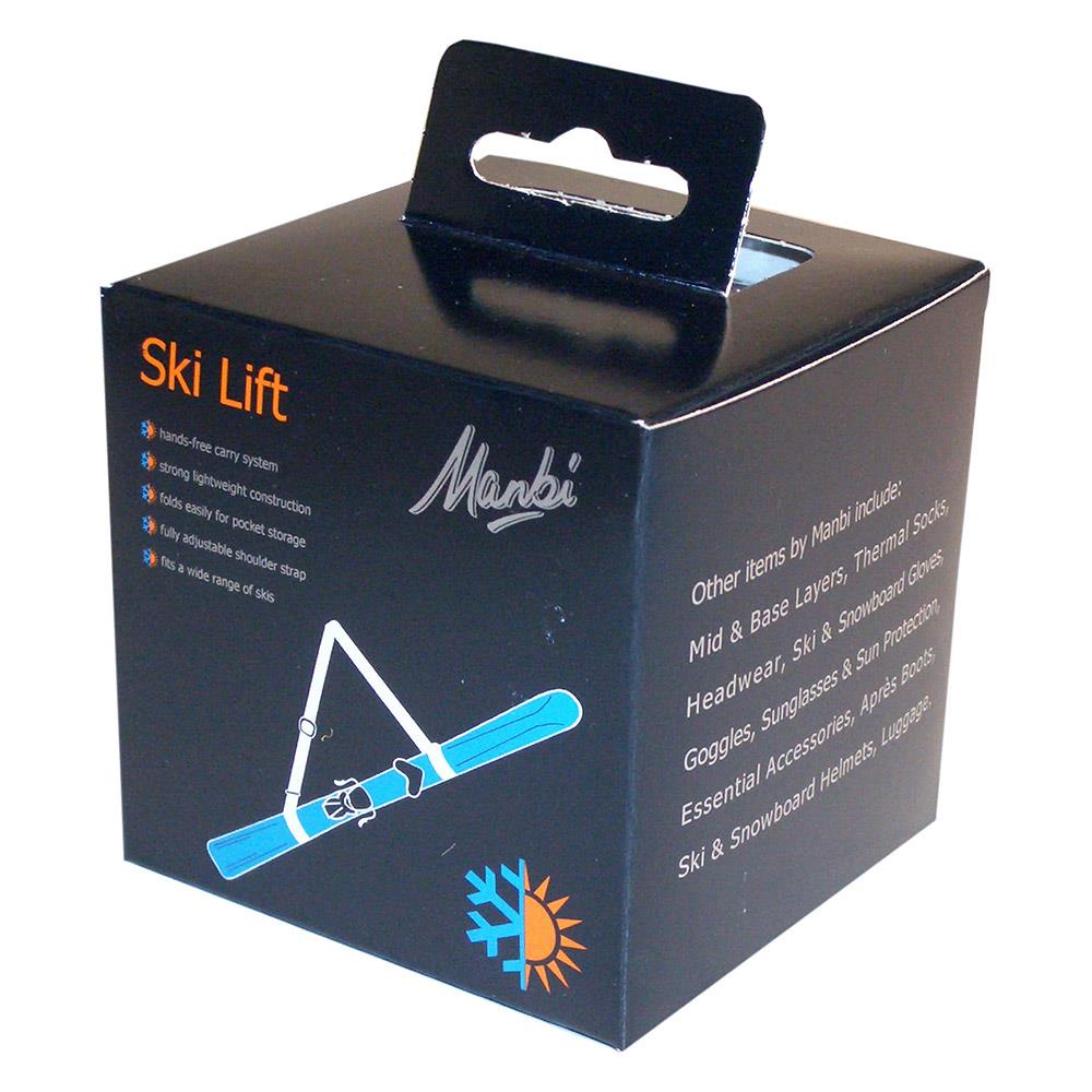 Manbi Ski Lift Hands Free Ski Carry System Black