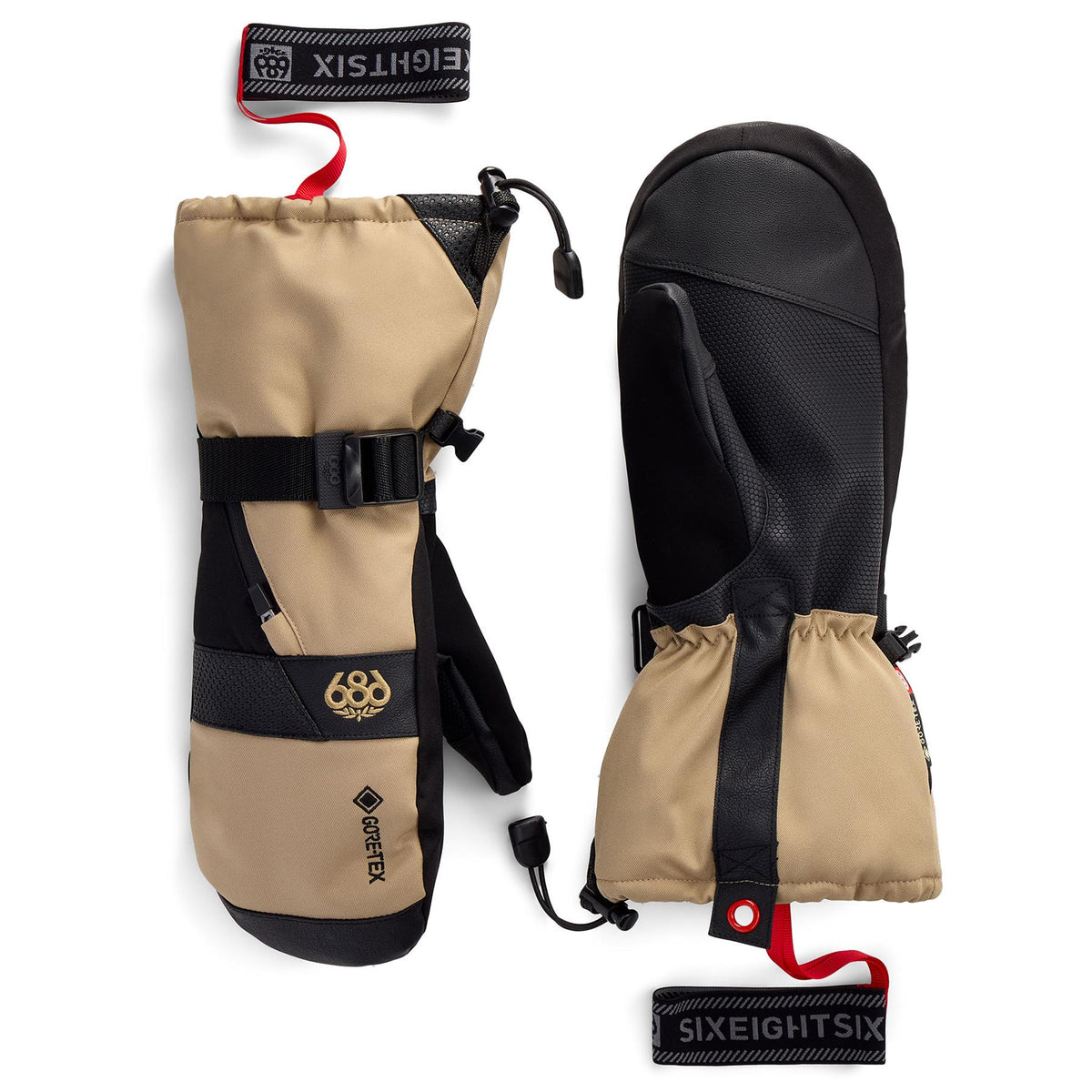 686 Mens Gore-Tex Smarty 3-In-1 Gauntlet Mitts Khaki