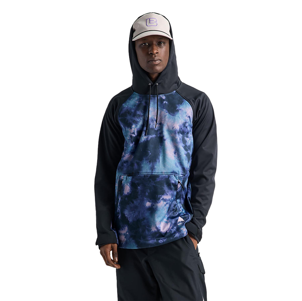 Burton Crown Weatherproof Unisex Riding PO Hoodie Crystal Dye/True Black
