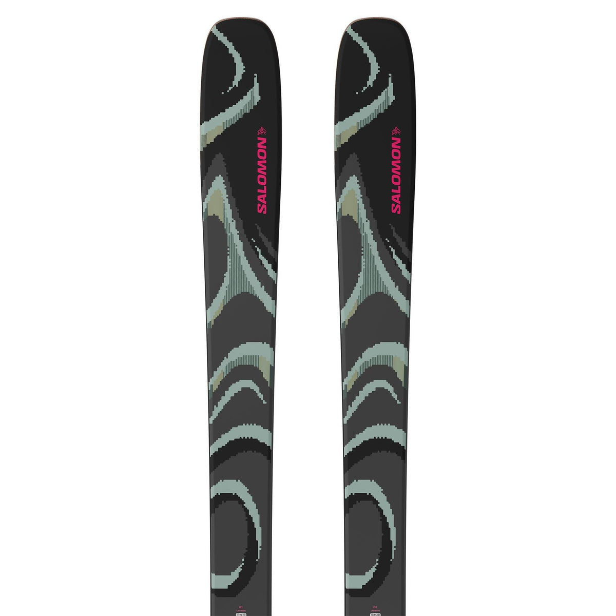 Salomon QST 100 Skis Black/Iceberg Green 2027
