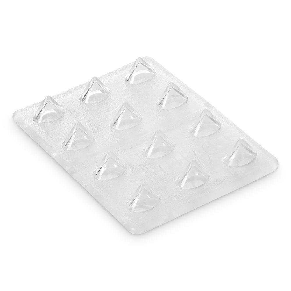 Crab Grab Mini Shark Teeth Snowboard Traction Stomp Pad Clear - 2 Pack