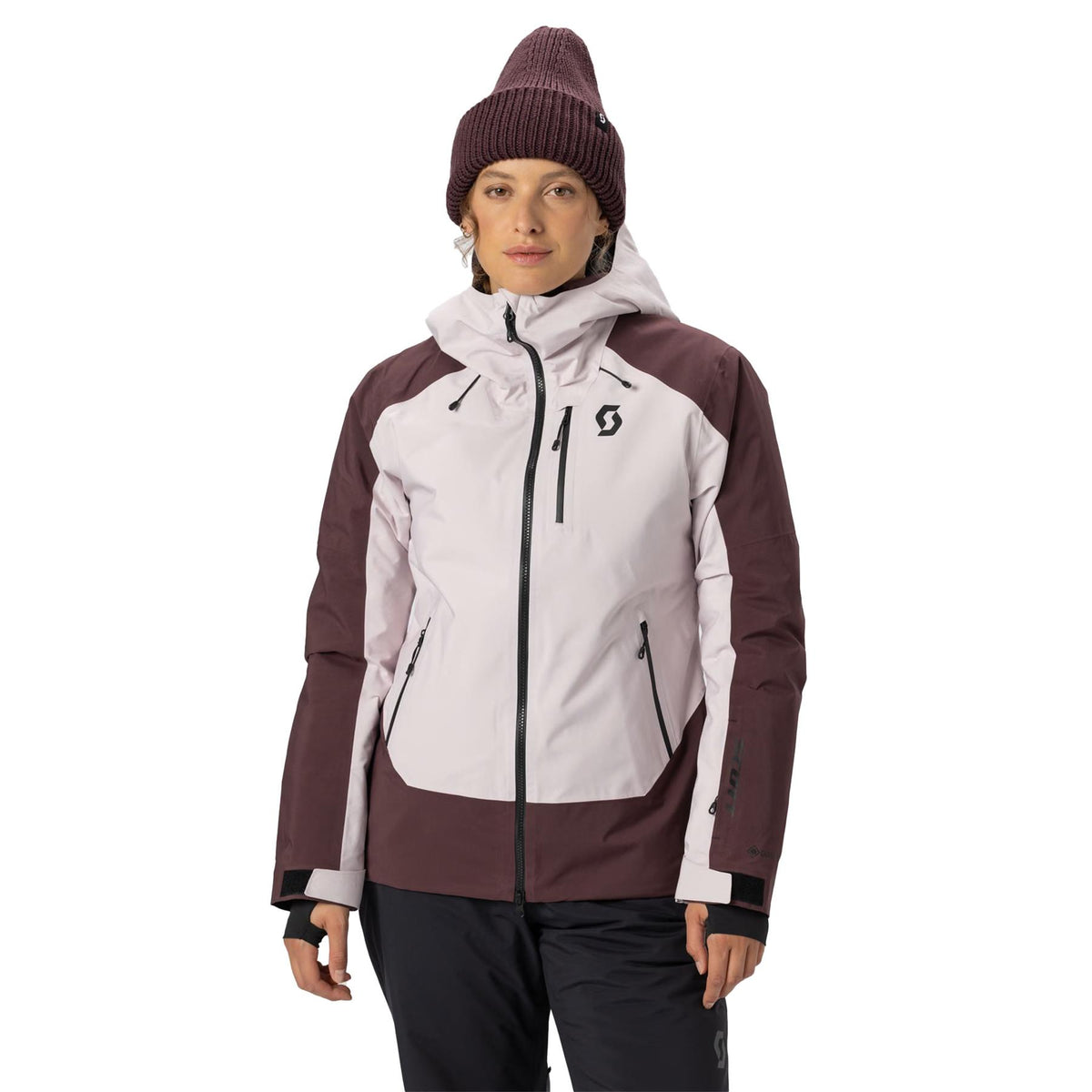 Scott Ultimate GTX Womens Jacket Wax Pink / Cocoa Red