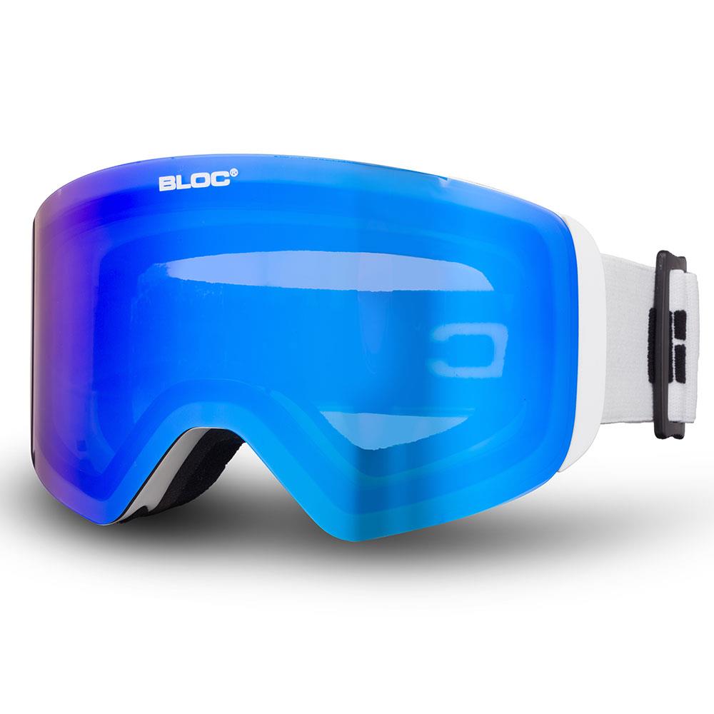 Bloc Thirty-Five Junior Goggles Matt White - Blue Mirror Lens