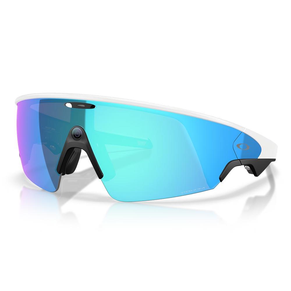 Oakley Meta Vanguard AI Sunglasses White - Prizm Sapphire Lenses