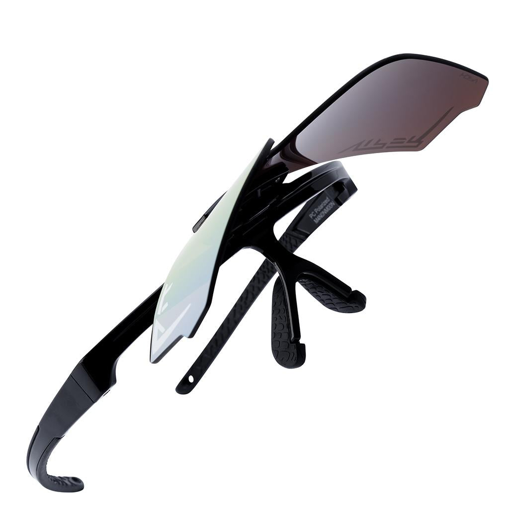 Pit Viper The Exec Flip-Offs 2.0 Sunglasses - HDPV Polarized Rainbow Lens - Wide
