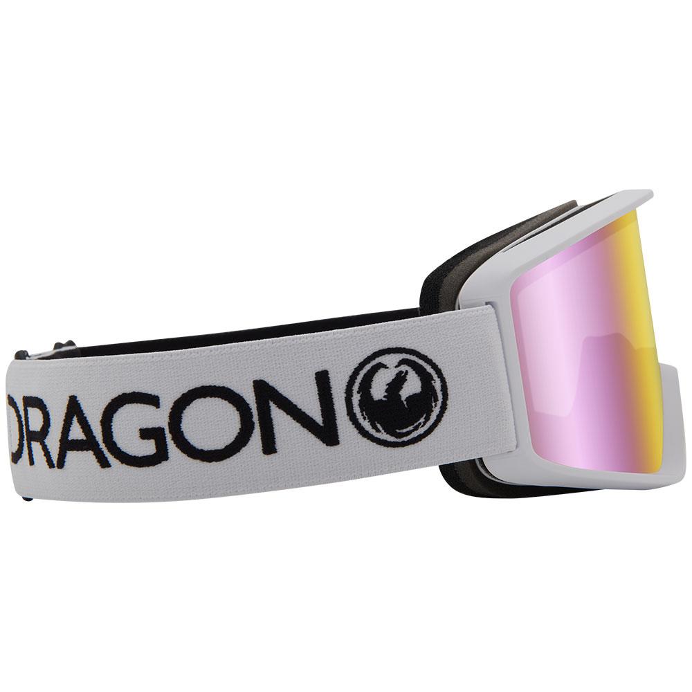 Dragon DXT OTG Goggles White - LL Pink Ion Lens