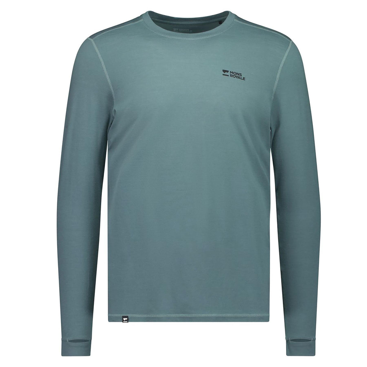 Mons Royale Mens Cascade Merino Base Layer LS Top Burnt Sage