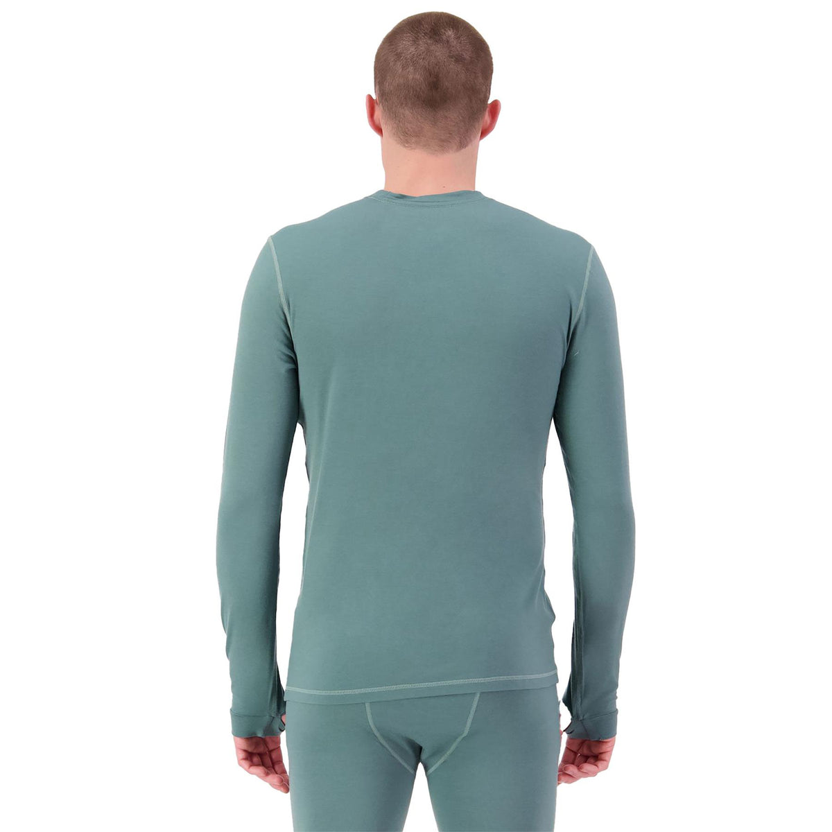 Mons Royale Mens Cascade Merino Base Layer LS Top Burnt Sage