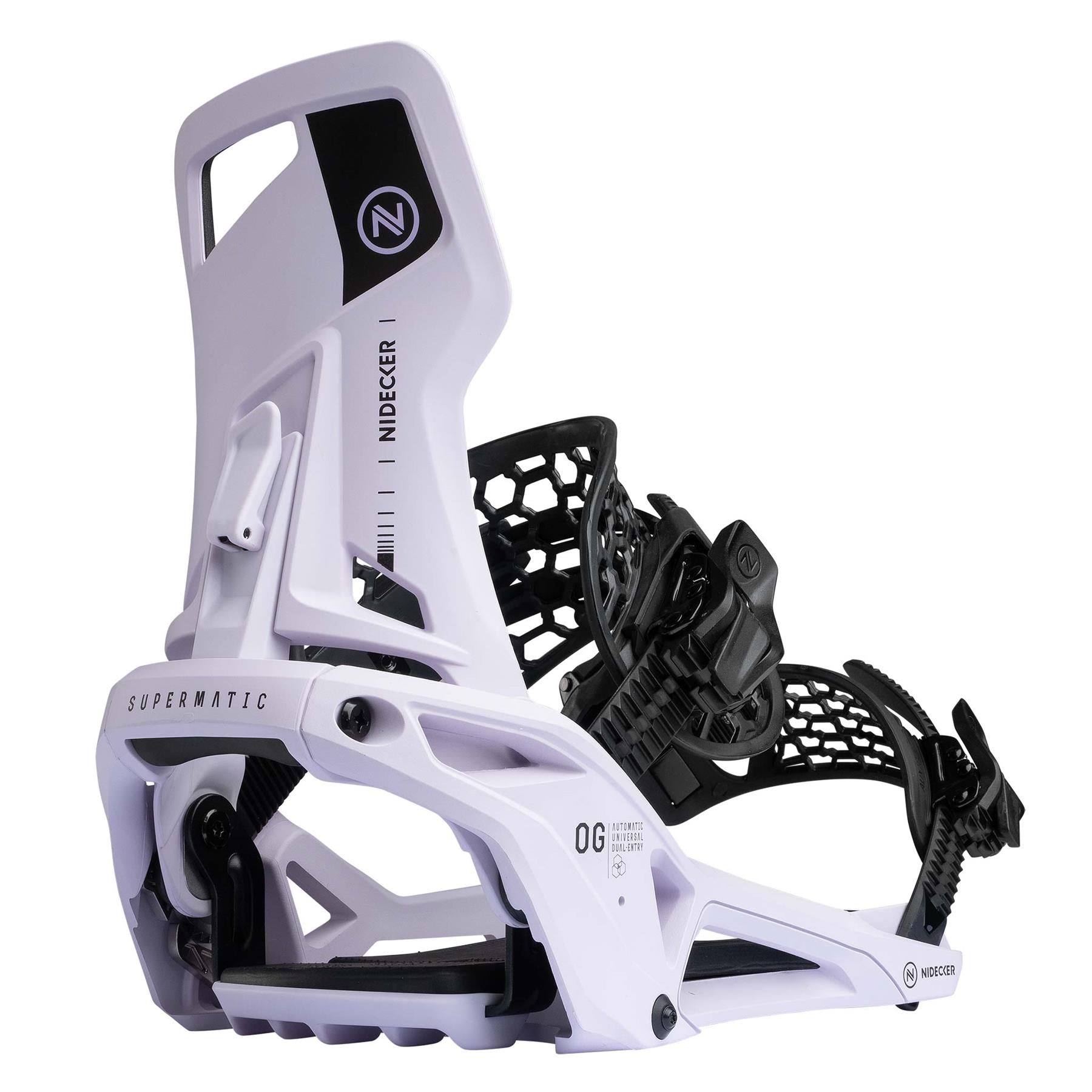 Nidecker Supermatic OG Step-In Snowboard Bindings Heather 2026