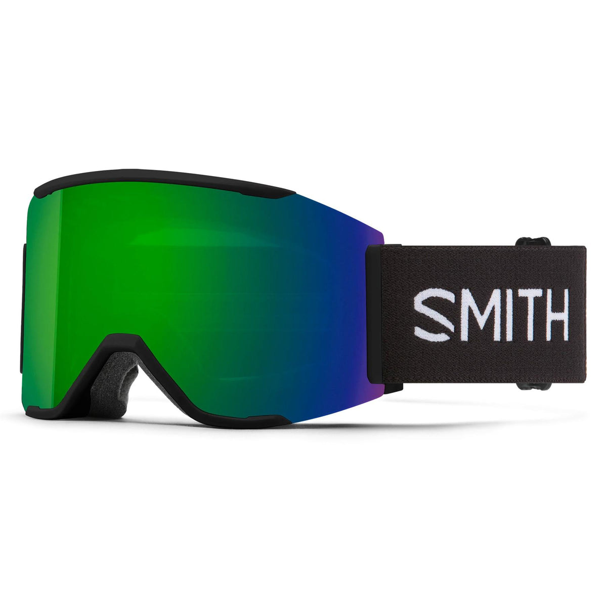 Smith Squad MAG Goggles Black - Chromapop Sun Green Mirror + Spare Lens