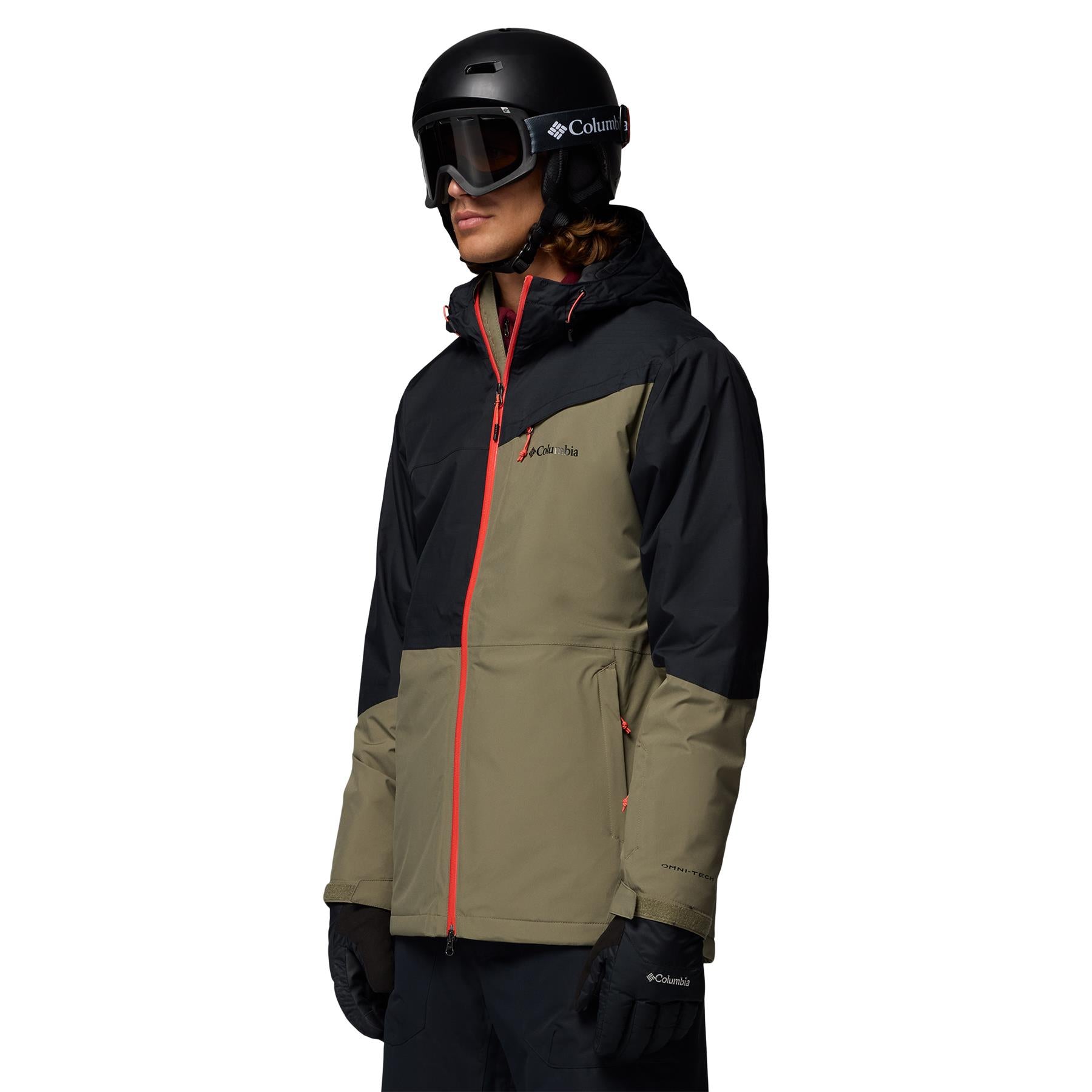 Columbia Iceberg Point II Mens Jacket Stone Green / Black