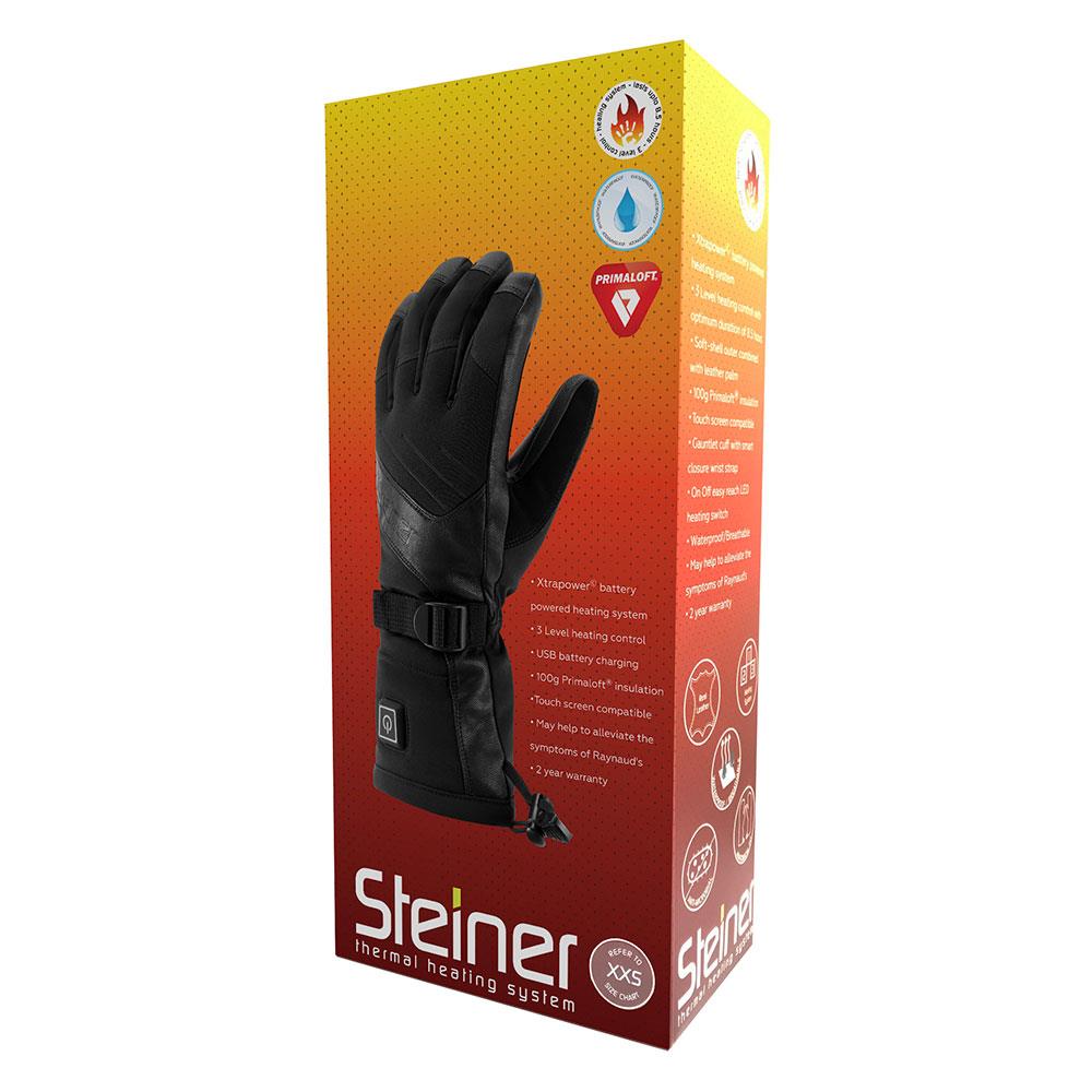 Steiner Radiator Unisex Heated Gloves Black