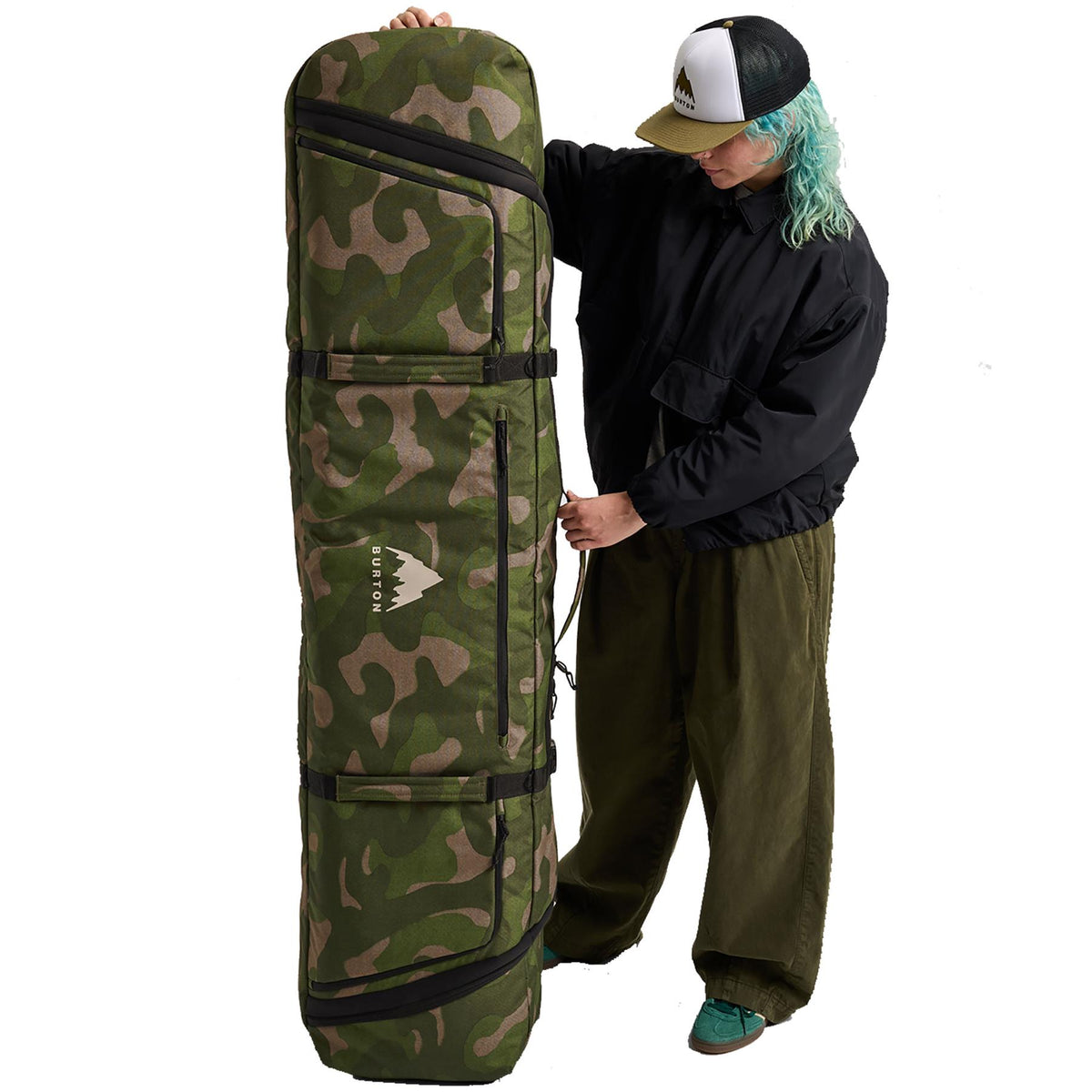Burton Wheelie Flight Attendant Snowboard Bag Keel Camo